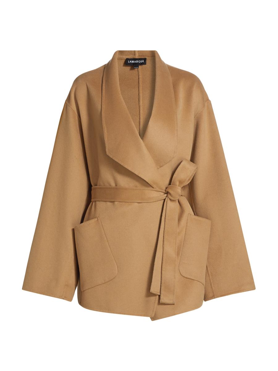 Lamarque Mekia Wool-Blend Coat | Saks Fifth Avenue