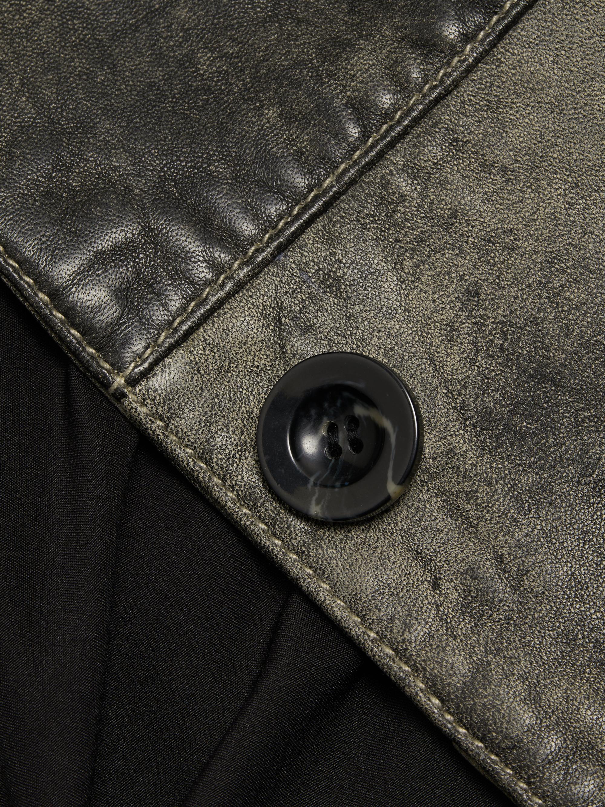 Lamarque Women's Presley Leather Shirt Jacket - Fossil Grey