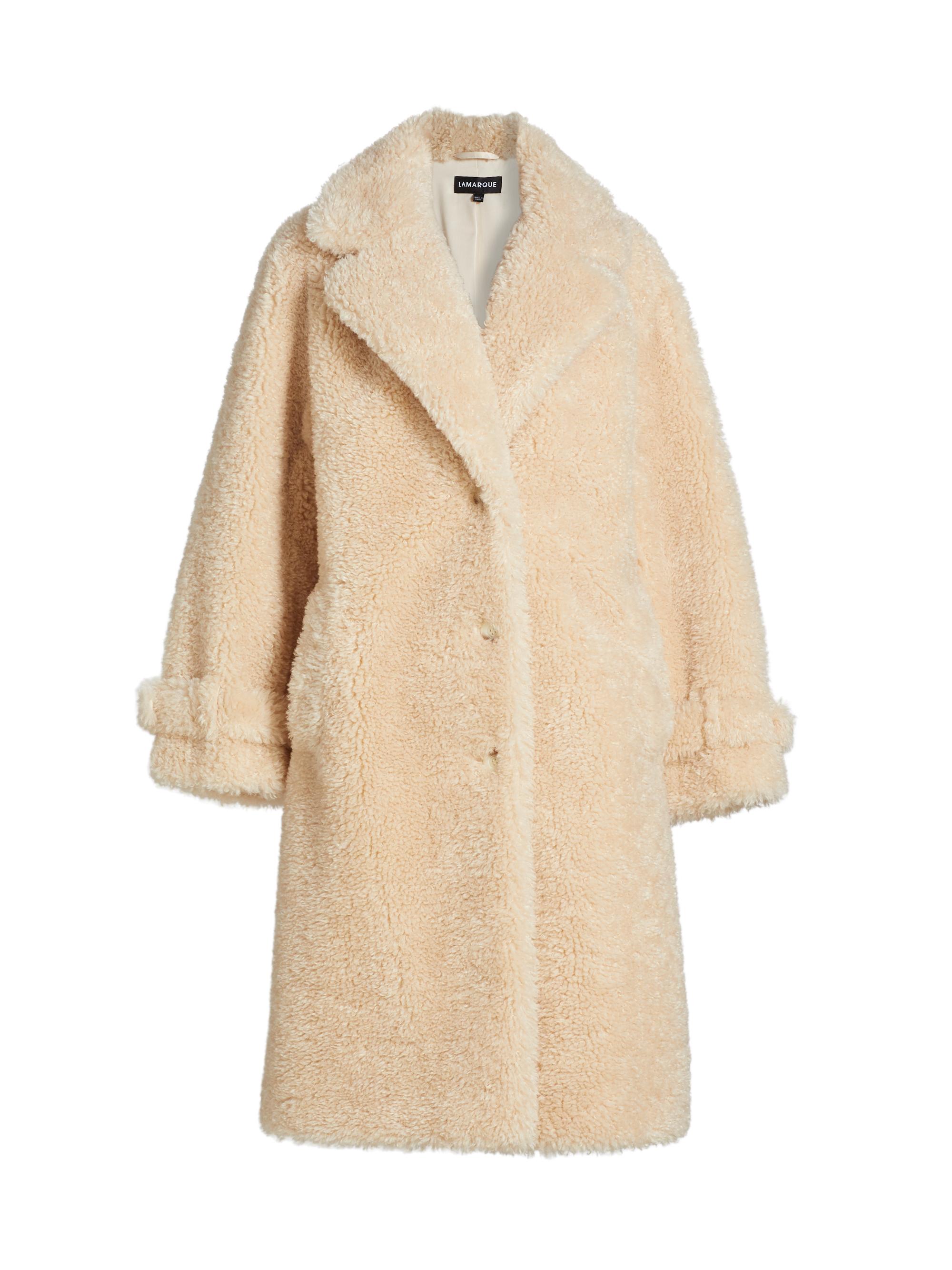 Lamarque Adina Faux Fur Long Coat | Saks Fifth Avenue