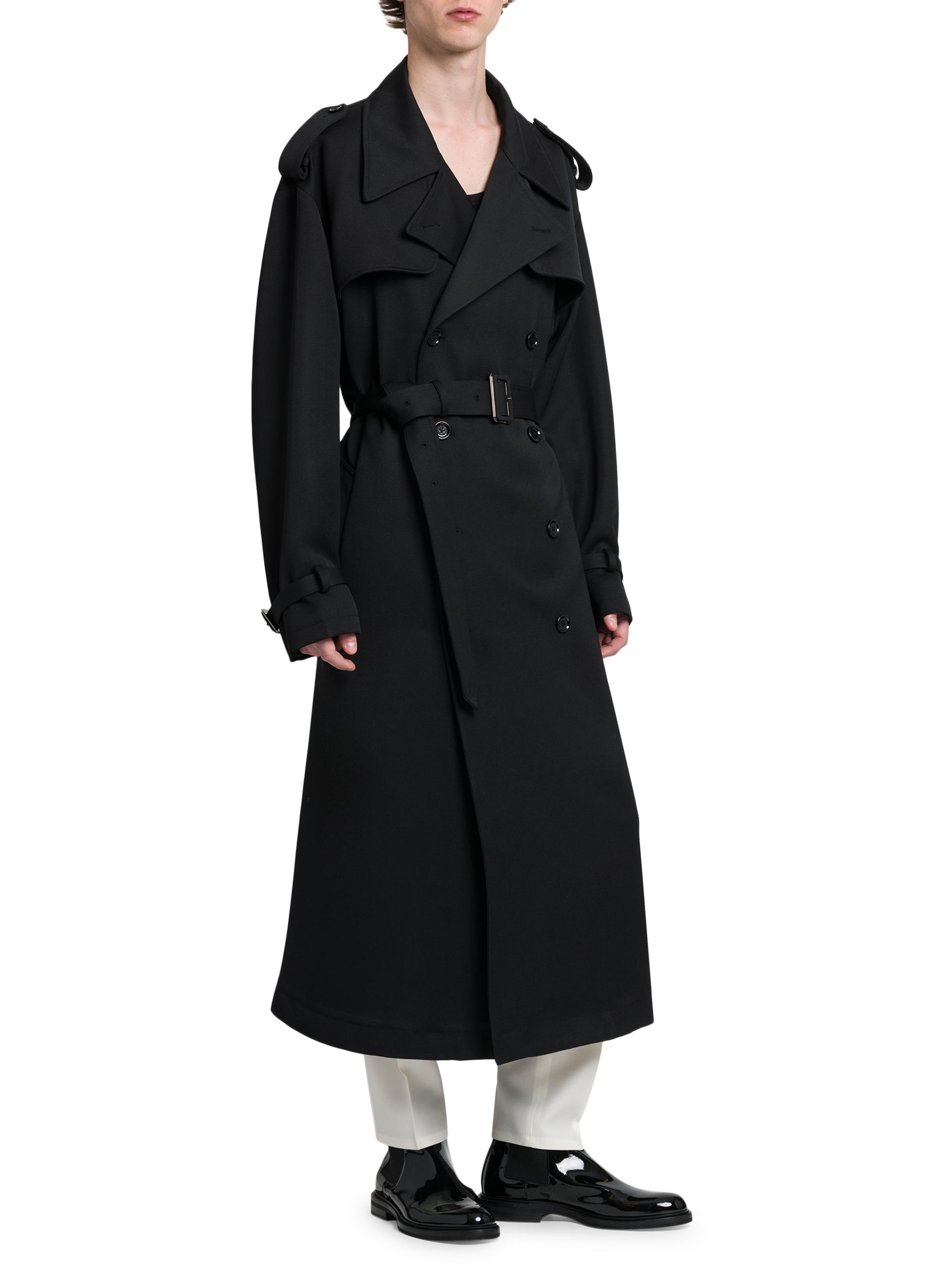 Dolce&Gabbana Wool Gabardine Trench Coat | Saks Fifth Avenue
