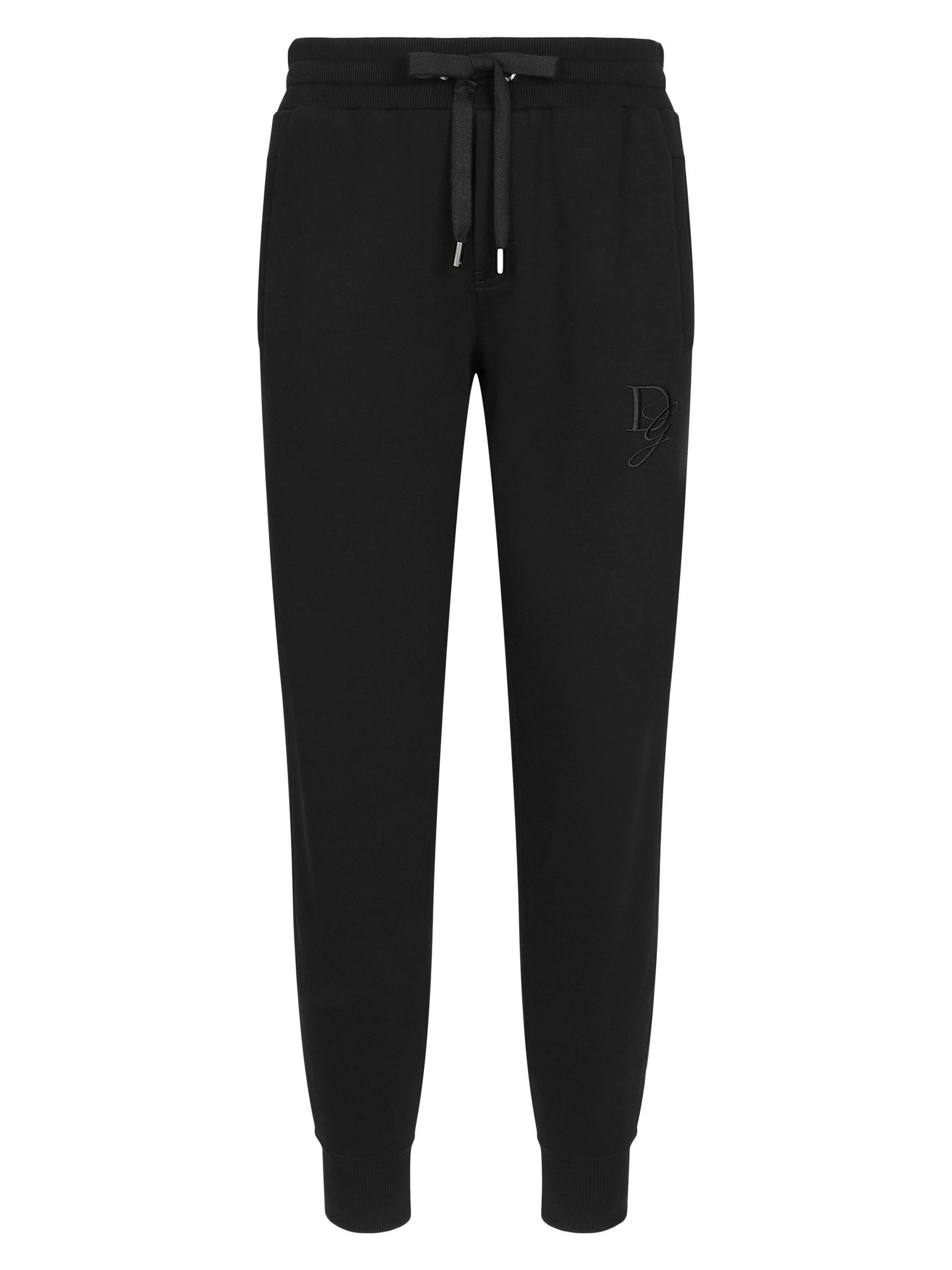 Dolce & Gabbana Men's Ricamo Embroidered Jogger Sweatpants - Nero