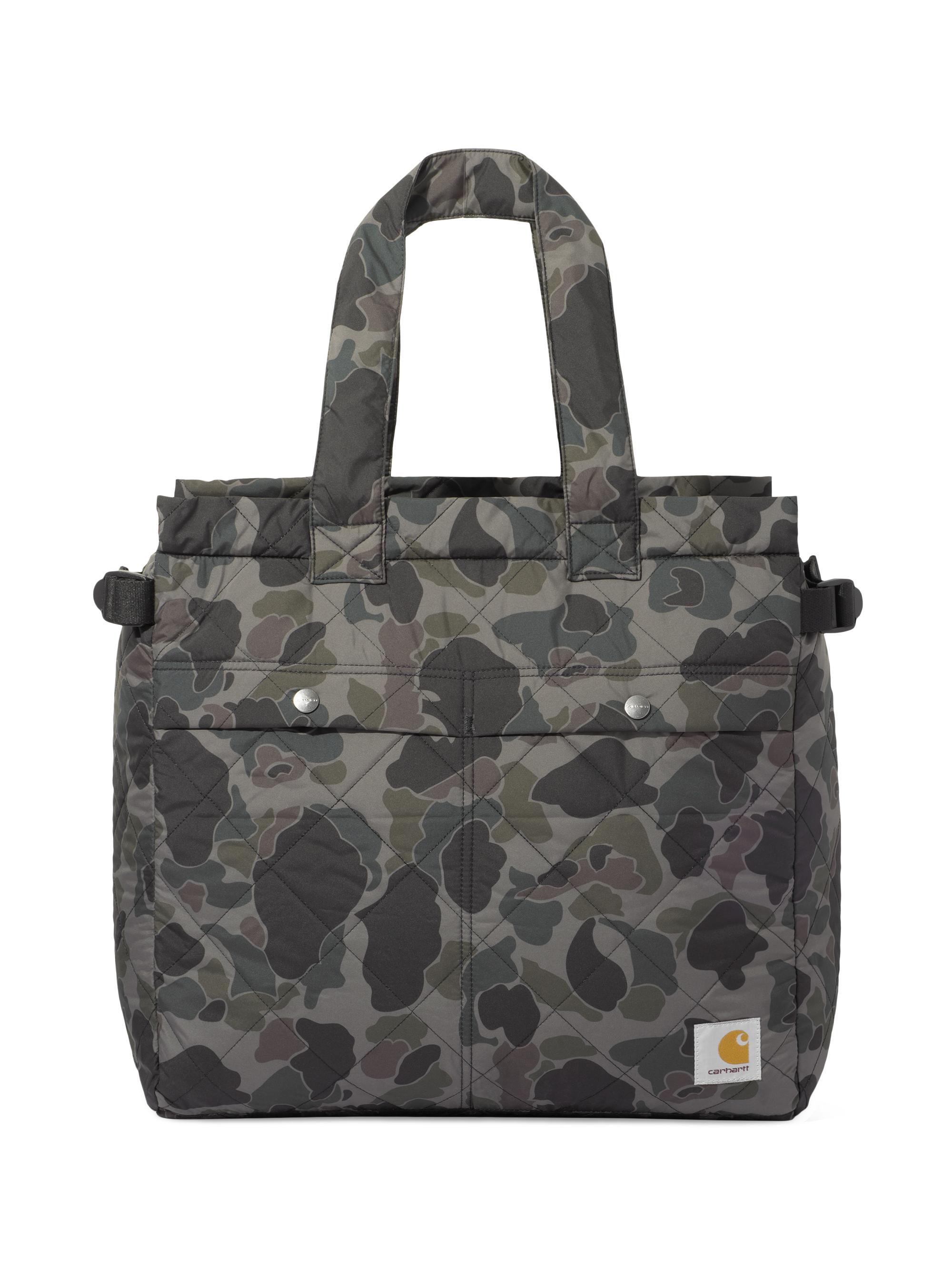 Carhartt WIP Men's Myton Camouflage Quilted Travel Tote Bag - Camo Duck Grey