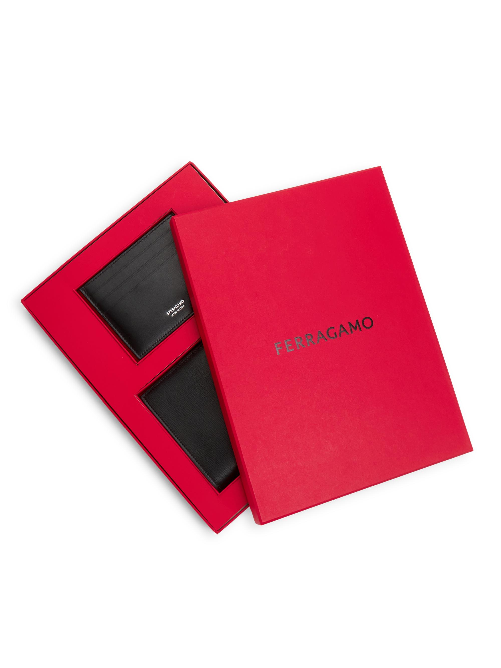 FERRAGAMO Leather Passport Holder & Card Case Set | Saks Fifth Avenue