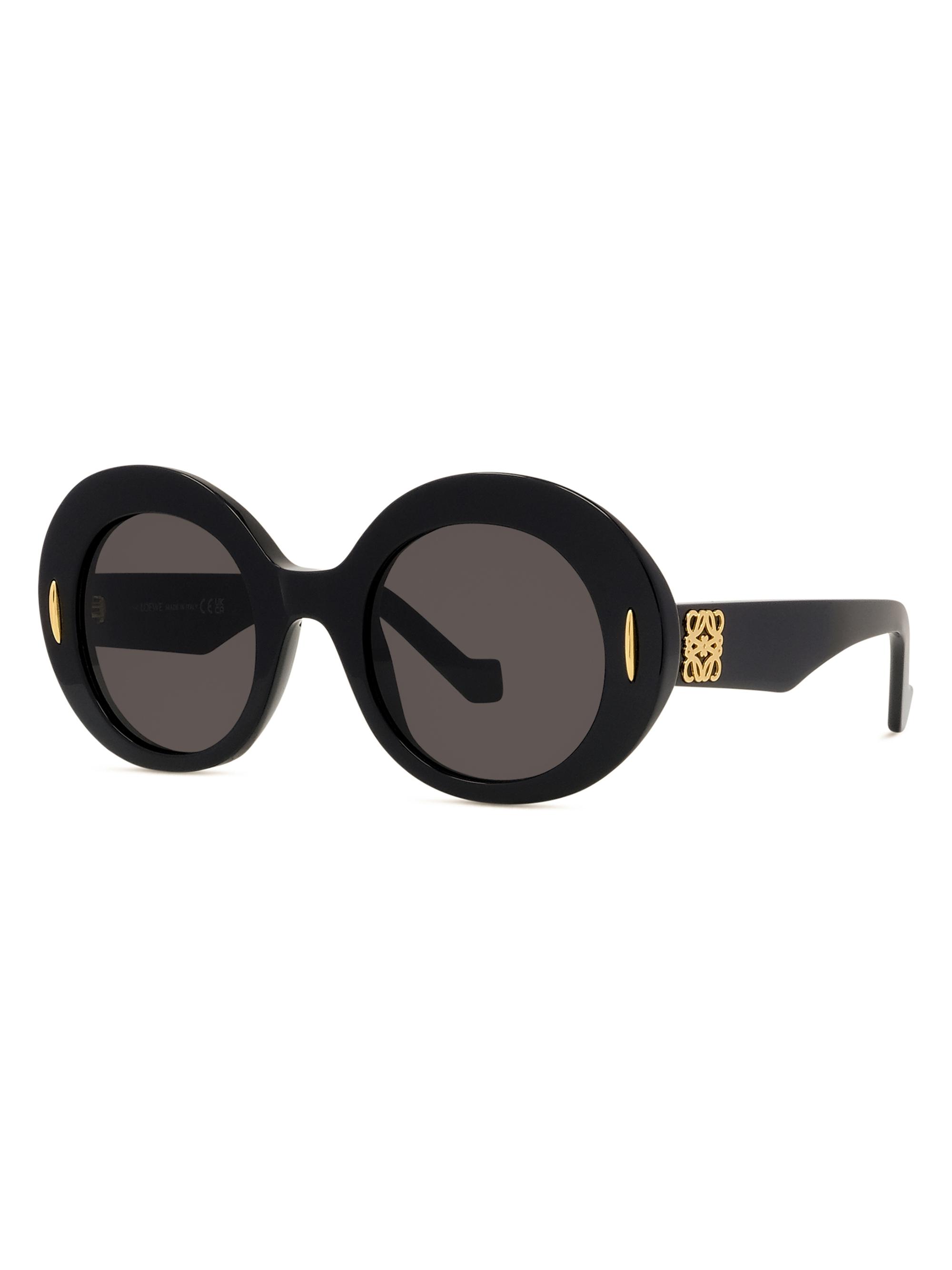 LOEWE Women's Anagram 50MM Oval Sunglasses - Grey Black