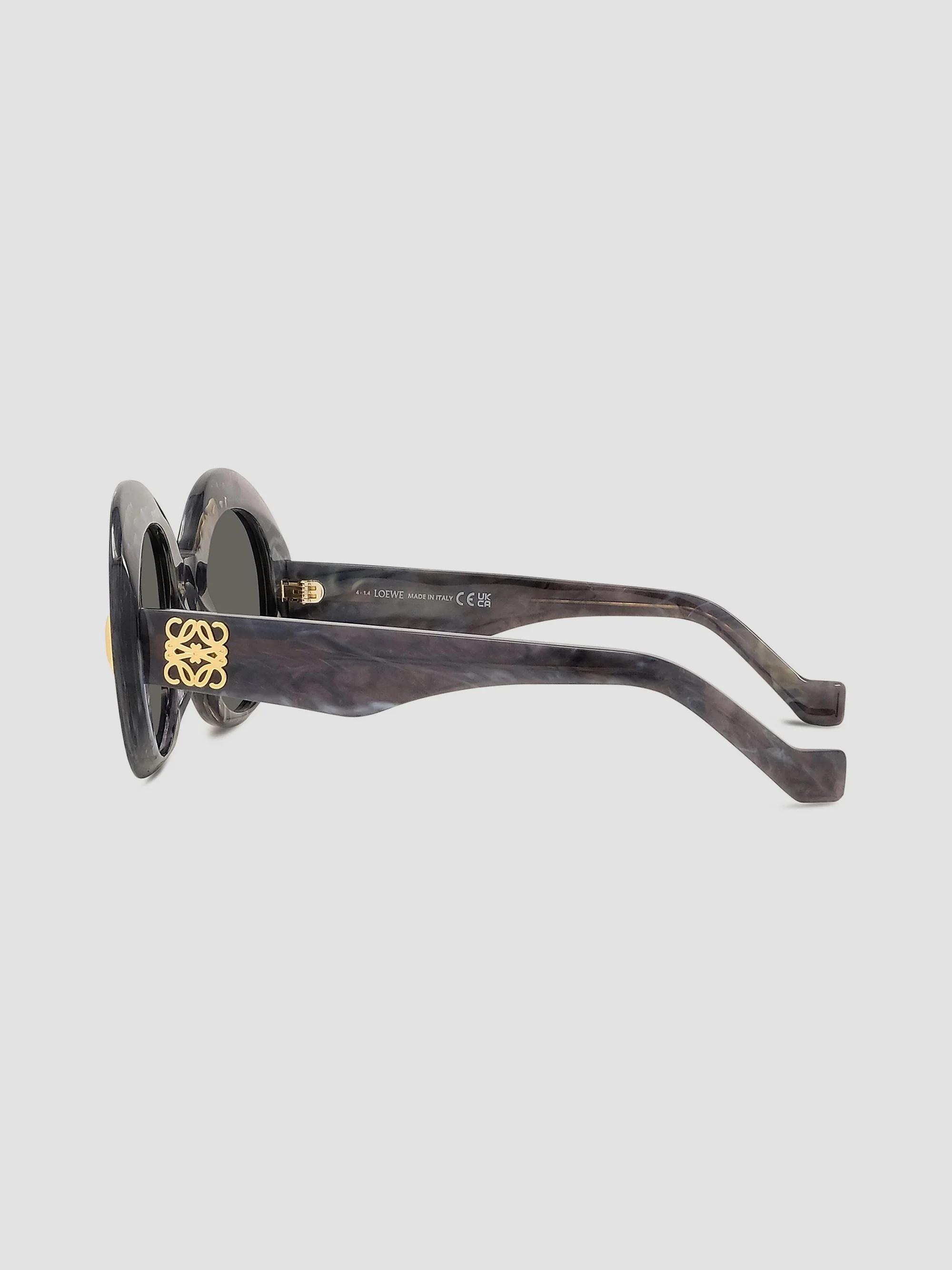 LOEWE Anagram 50MM Oval Sunglasses in Grey Black Horn $420 Loewe Anagram 50mm Oval Sunglasses | Nordstrom main image 4