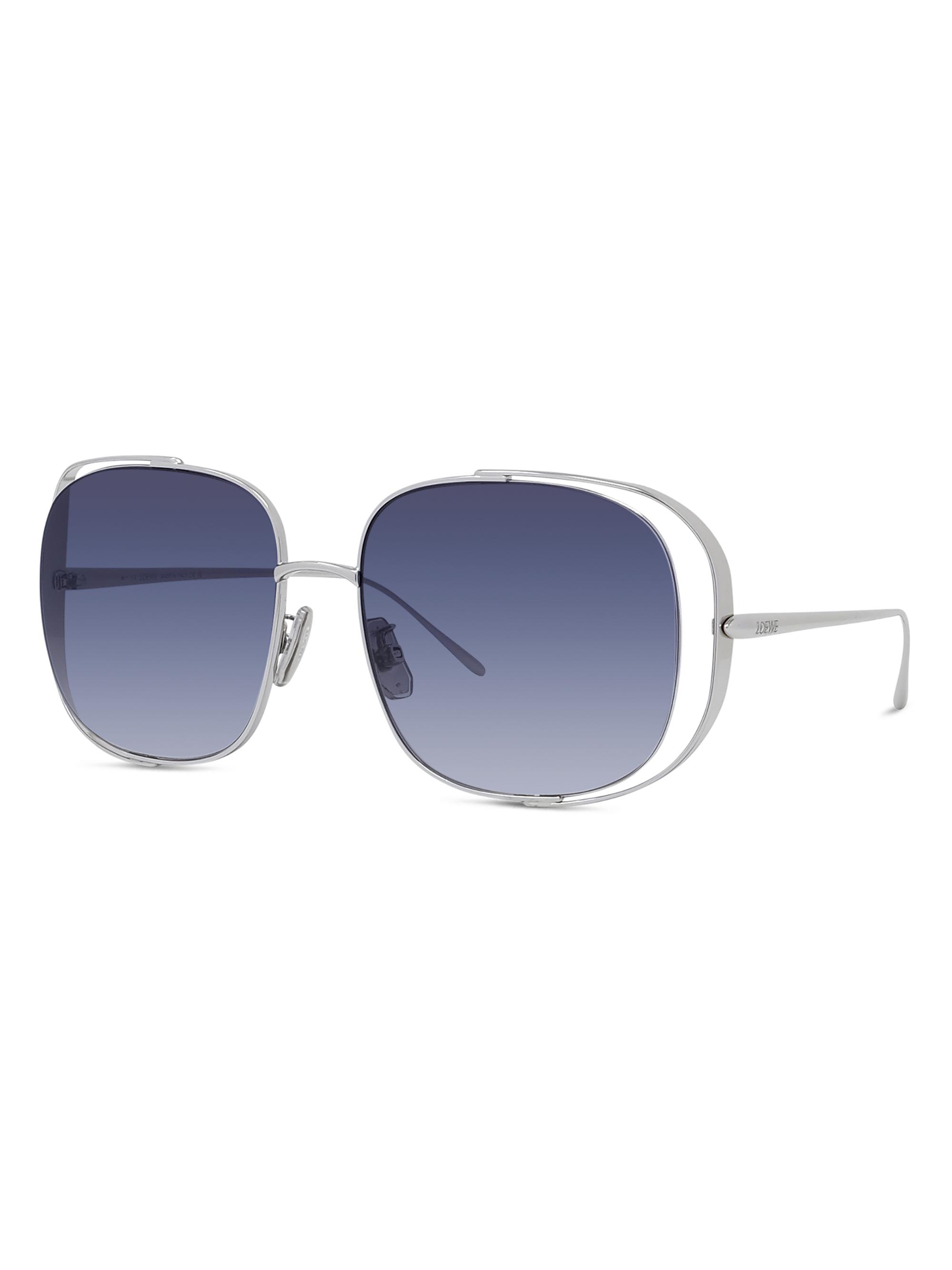 LOEWE Women’s Rimless Sunglasses | Silver & Blue | Grey-Purple Gradient | New Loewe SLW071 579 – Vintage Frames Company main image 3