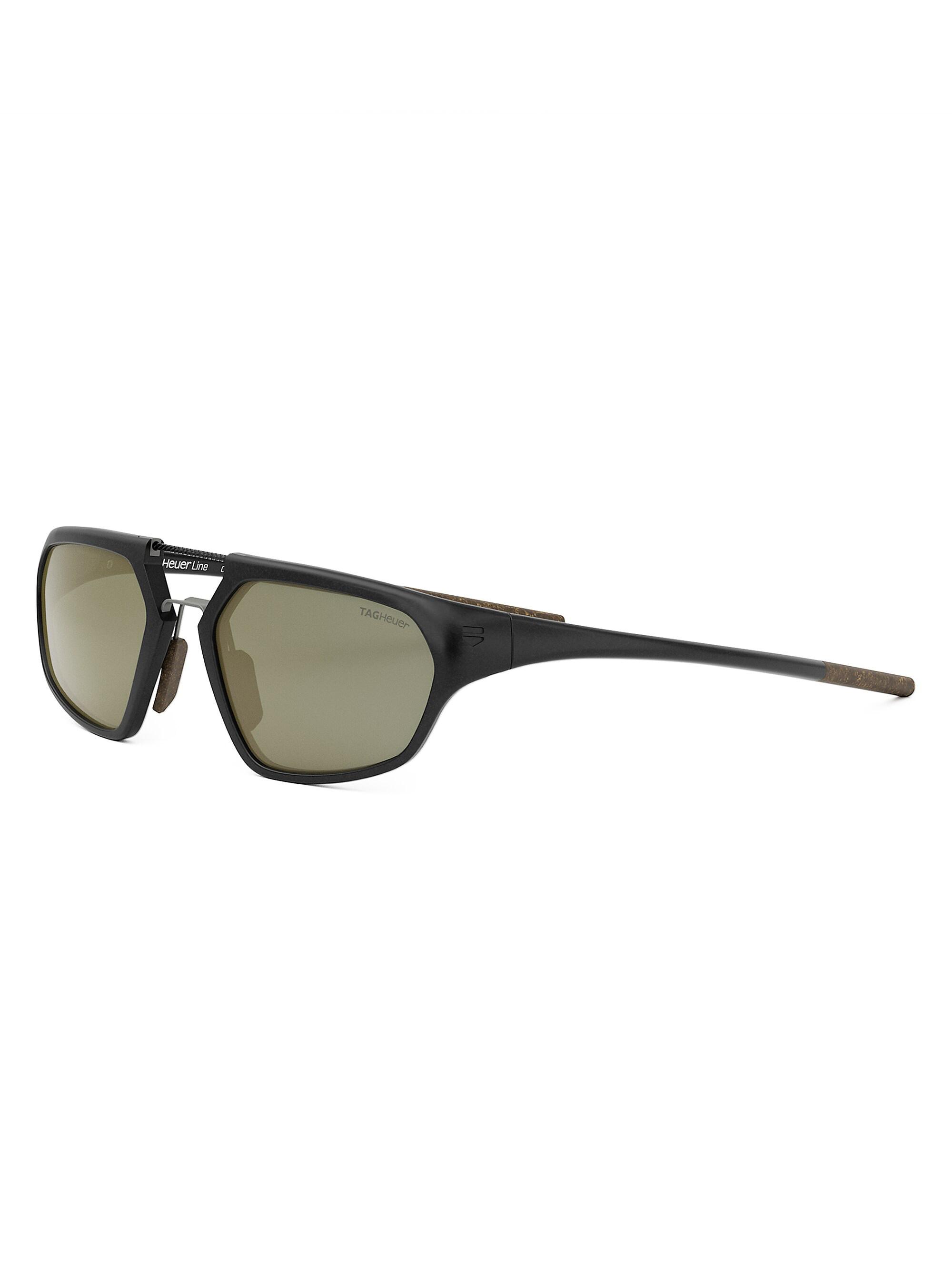 TAG Heuer Men's Line 55MM Geometric Sunglasses - Green Black