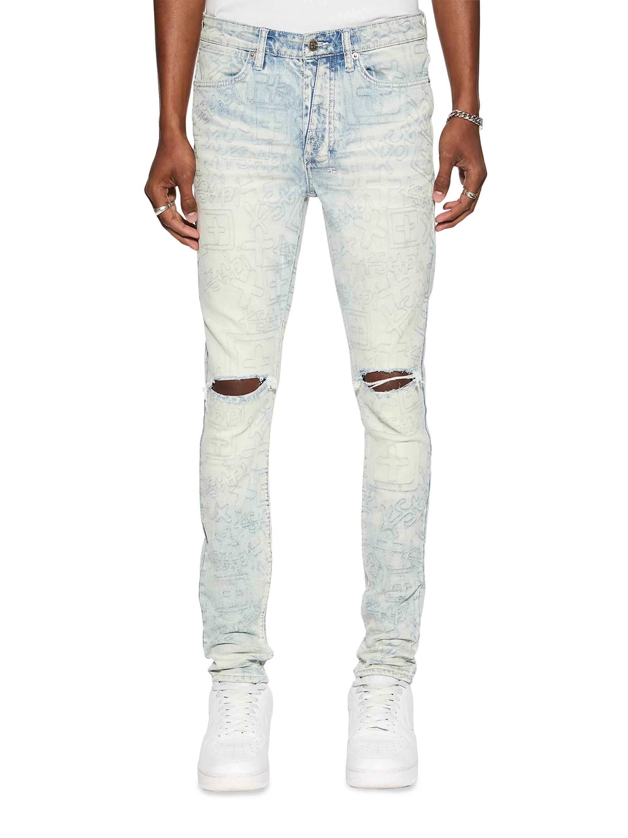 Ksubi Men's Mad Mad World Van Winkle Stencil Legacy Jeans - Denim