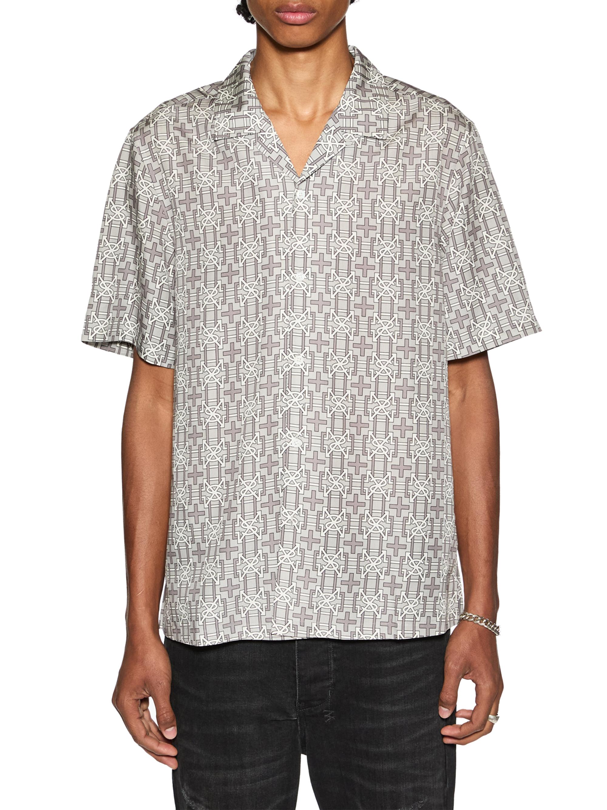 Ksubi Men's Mad Mad World Plus Resort Short-Sleeve Shirt - Charcoal