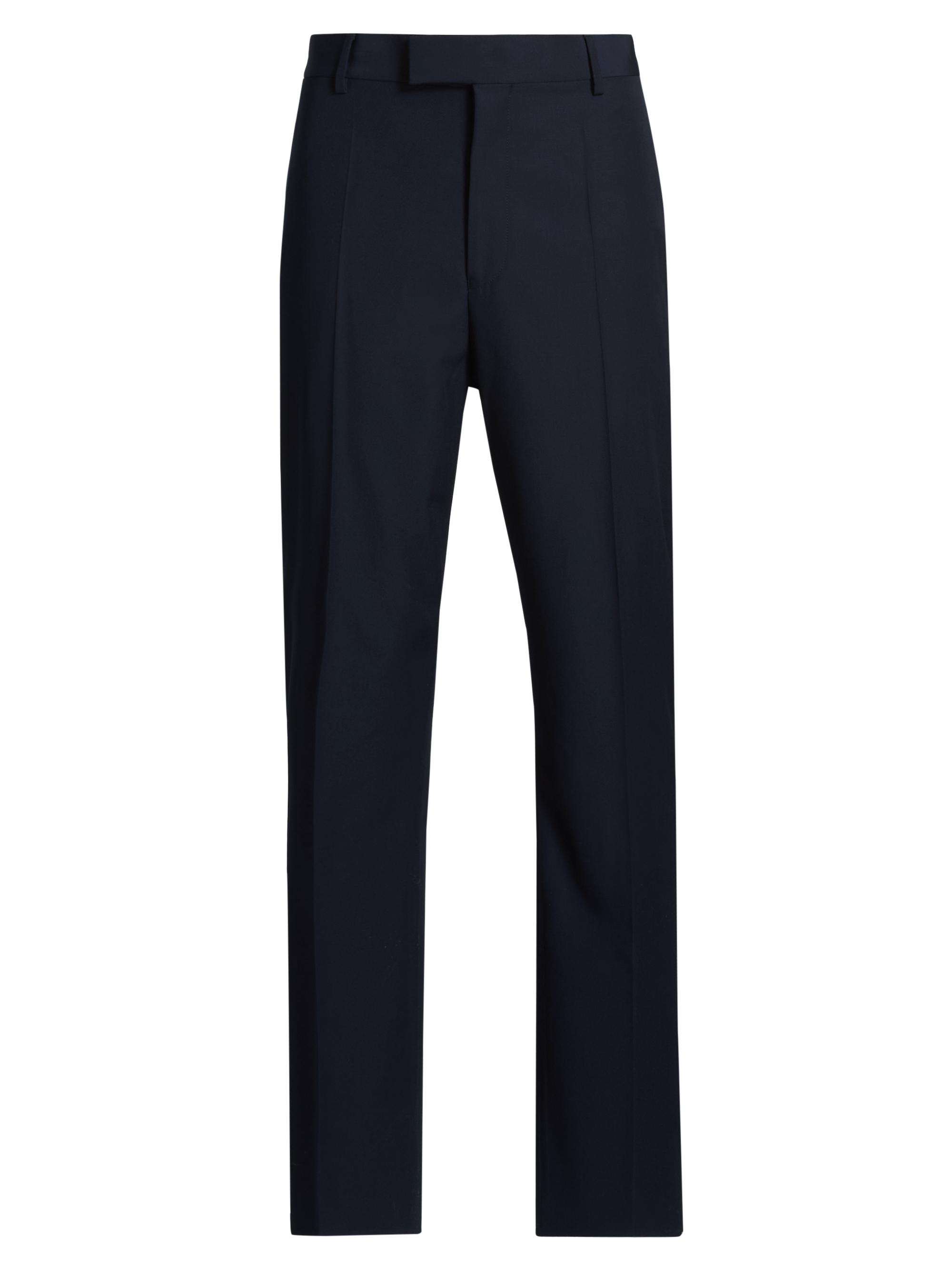 FERRAGAMO Men's Wool Suiting Trousers - New Navy