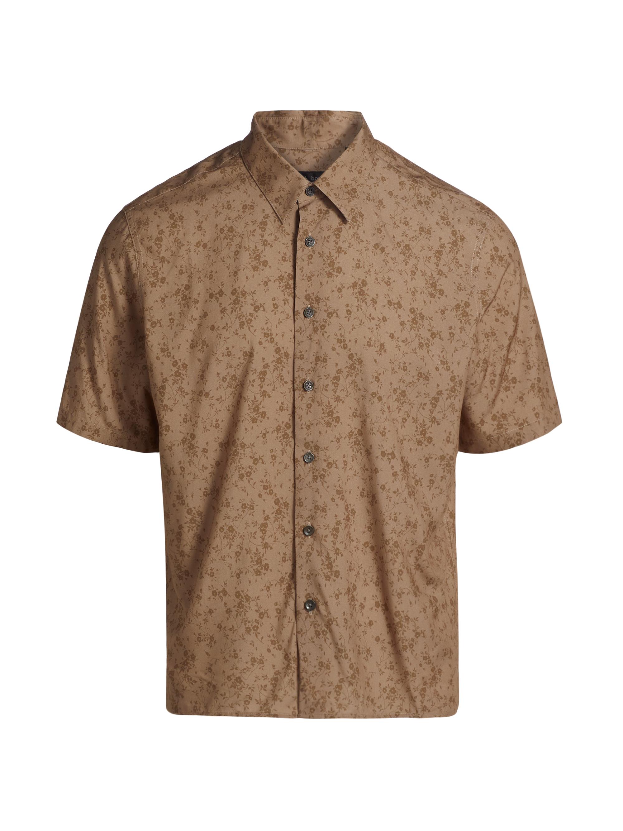rag & bone Men's Dalton Floral Short-Sleeve Shirt - Taupe Floral