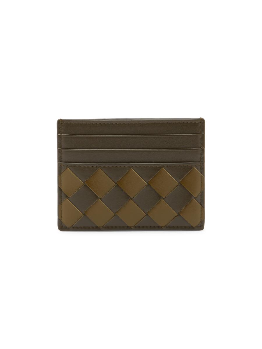 Bottega Veneta Intrecciato Leather Card Case | Saks Fifth Avenue