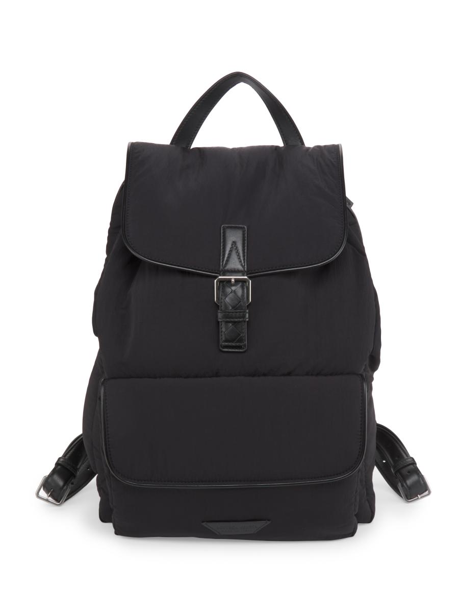 ✨希少✨　BOTTEGA VENETA バックパック　ナイロン　ブラック　ロゴ Bottega Veneta Crossroad Intrecciato Leather Backpack | Saks