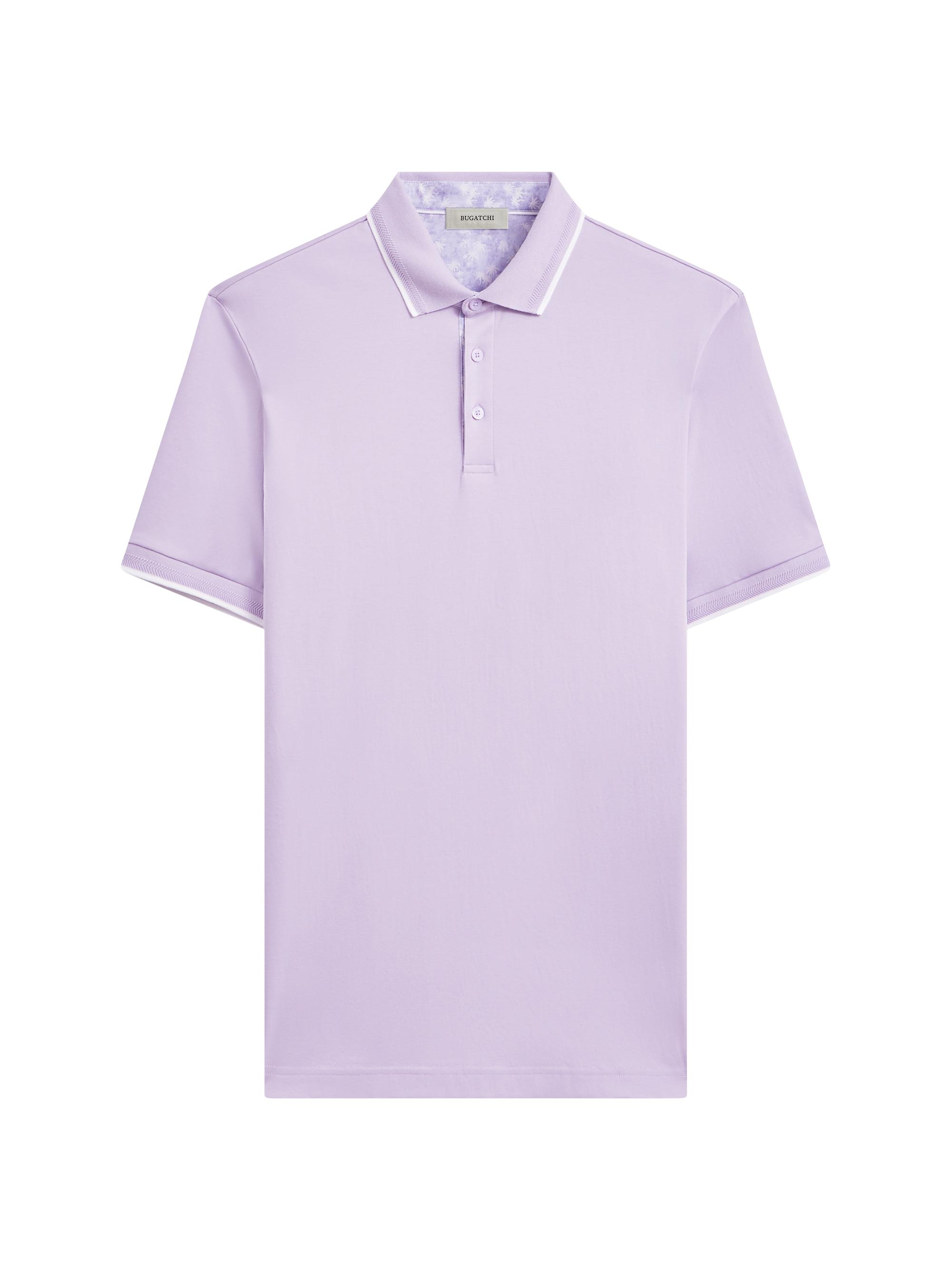 Bugatchi Men's Pima Cotton Polo Shirt - Air Blue