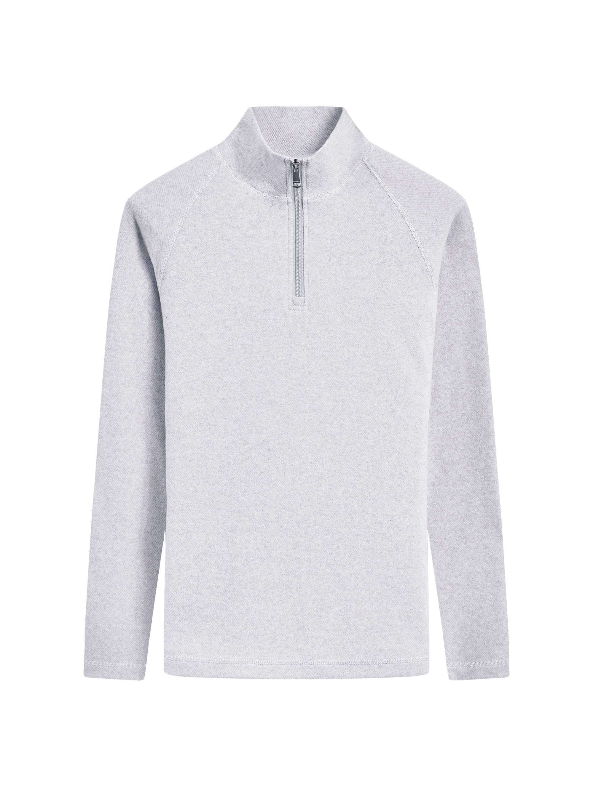 Bugatchi Men's Knit Quarter-Zip Cotton-Blend Sweater - Black