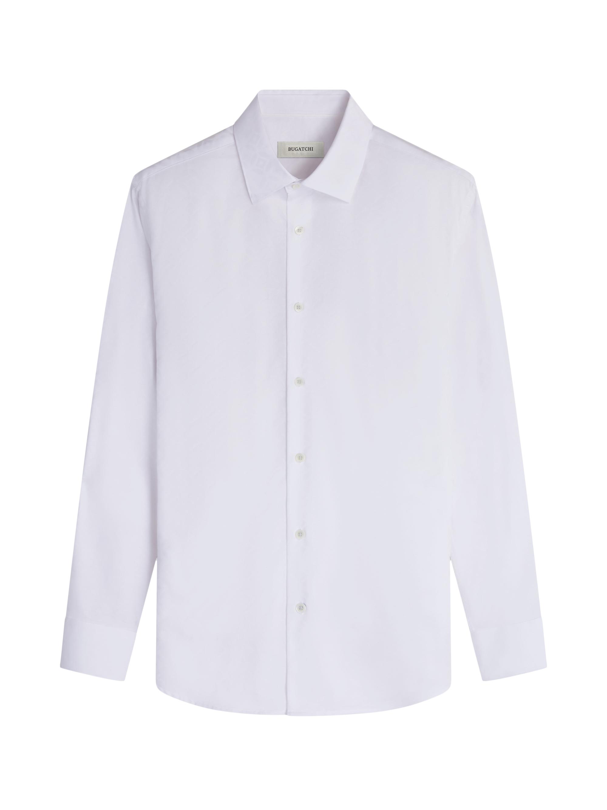 Bugatchi Men's Julian Woven Cotton-Blend Shirt - White