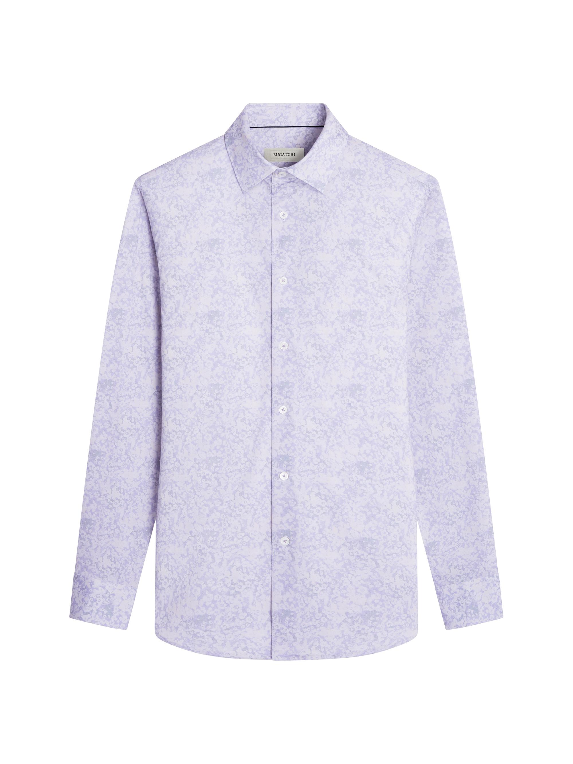 Bugatchi Men's OoohCotton James Printed Shirt - Lilac