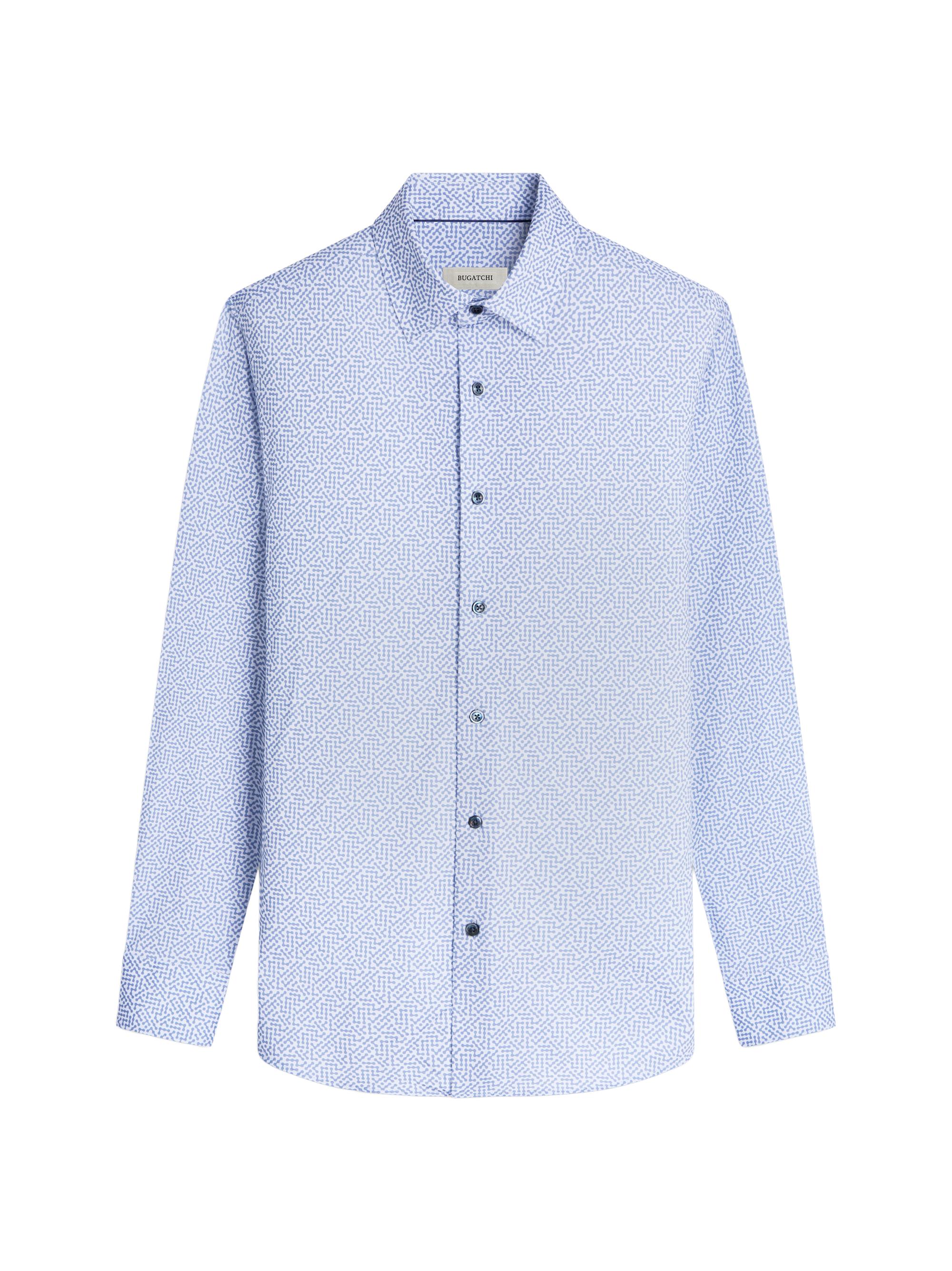 Bugatchi Men's OoohCotton James Shirt - Air Blue