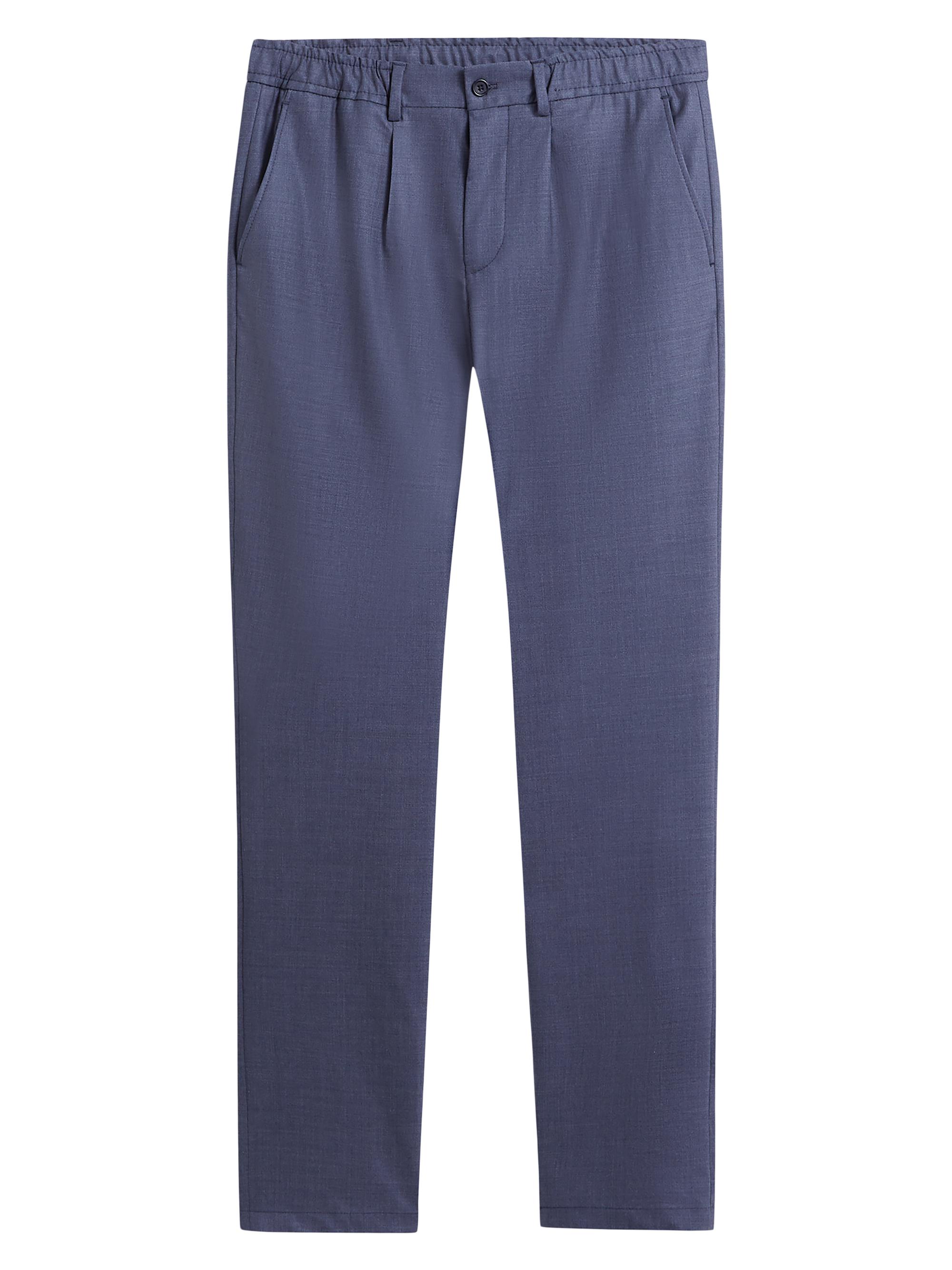 Bugatchi Men's Stretch Wool Travel Pants - Cobalt