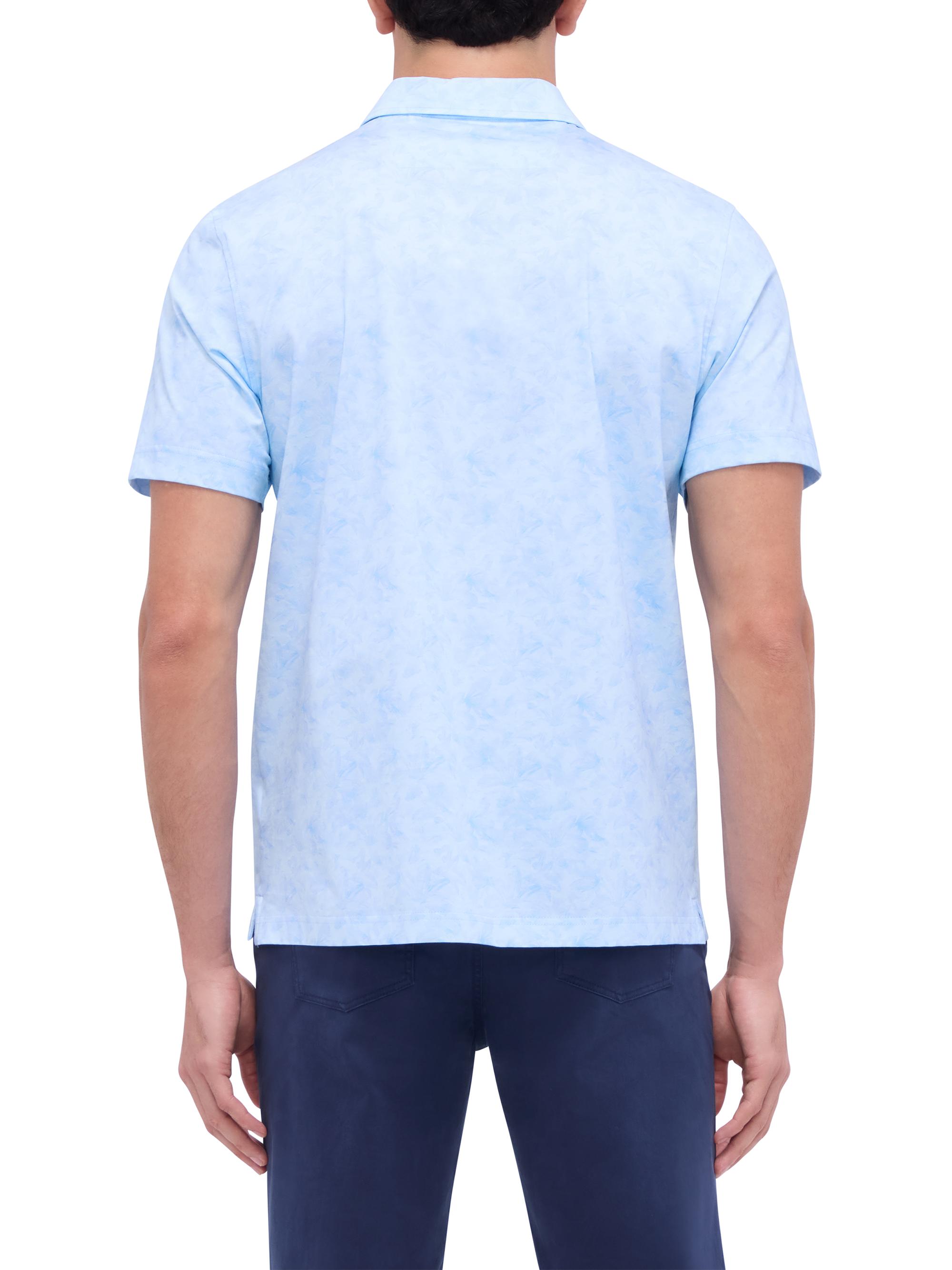 Bugatchi Men's Polo - Vincent Double-Sided Leaf & Palm OoohCotton main image 1