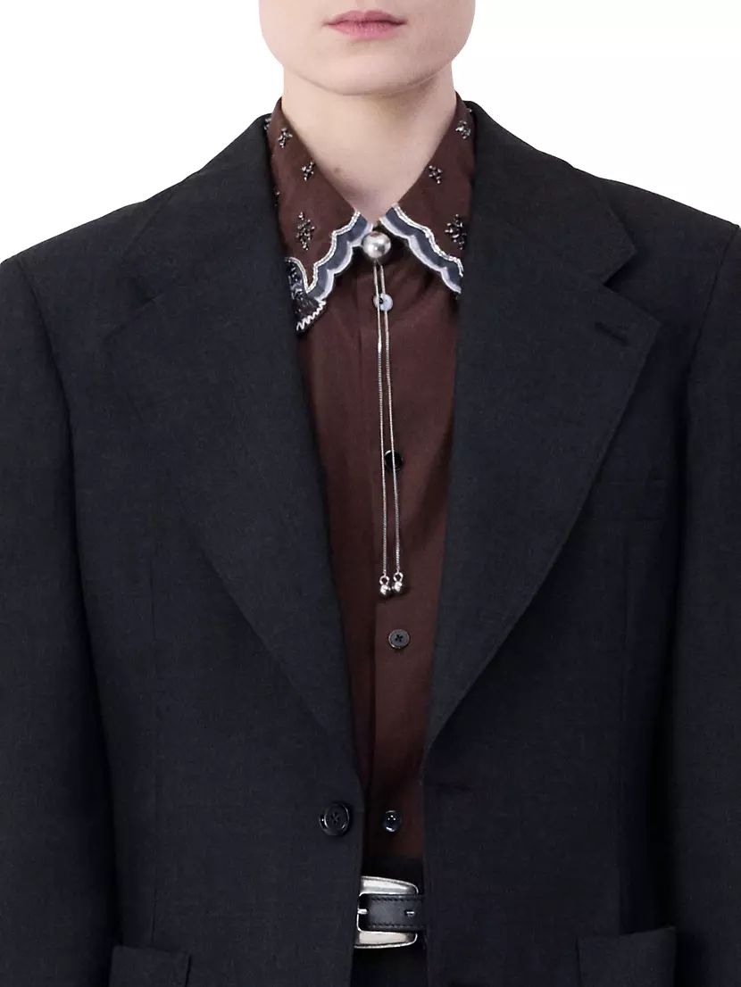 Shop Lemaire Rattle Bolo Brass Tie Necklace | Saks Fifth Avenue Shop Lemaire Rattle Bolo Brass Tie Necklace | Saks Fifth Avenue