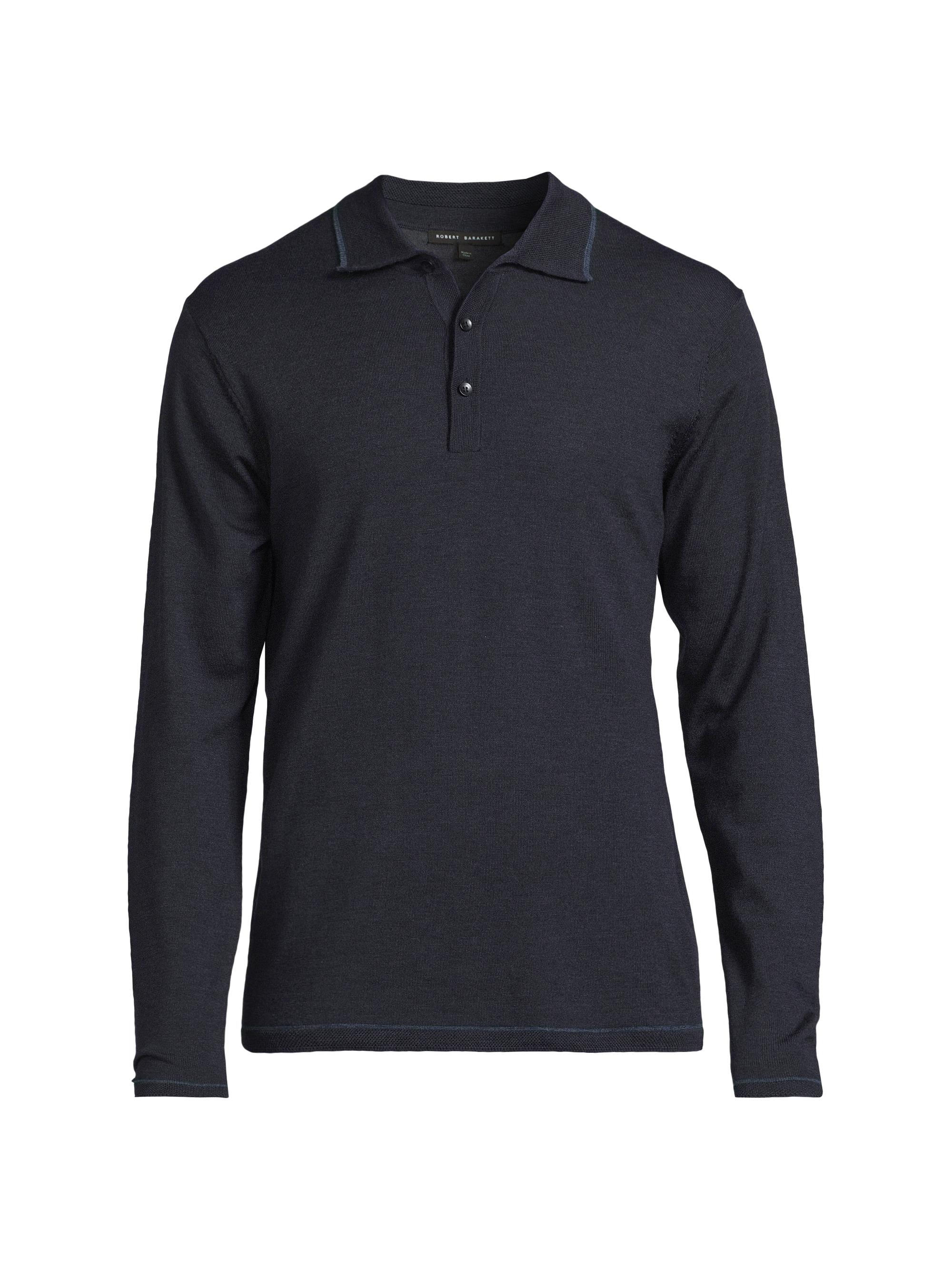 Robert Barakett Men's Roman Polo Sweater - Navy
