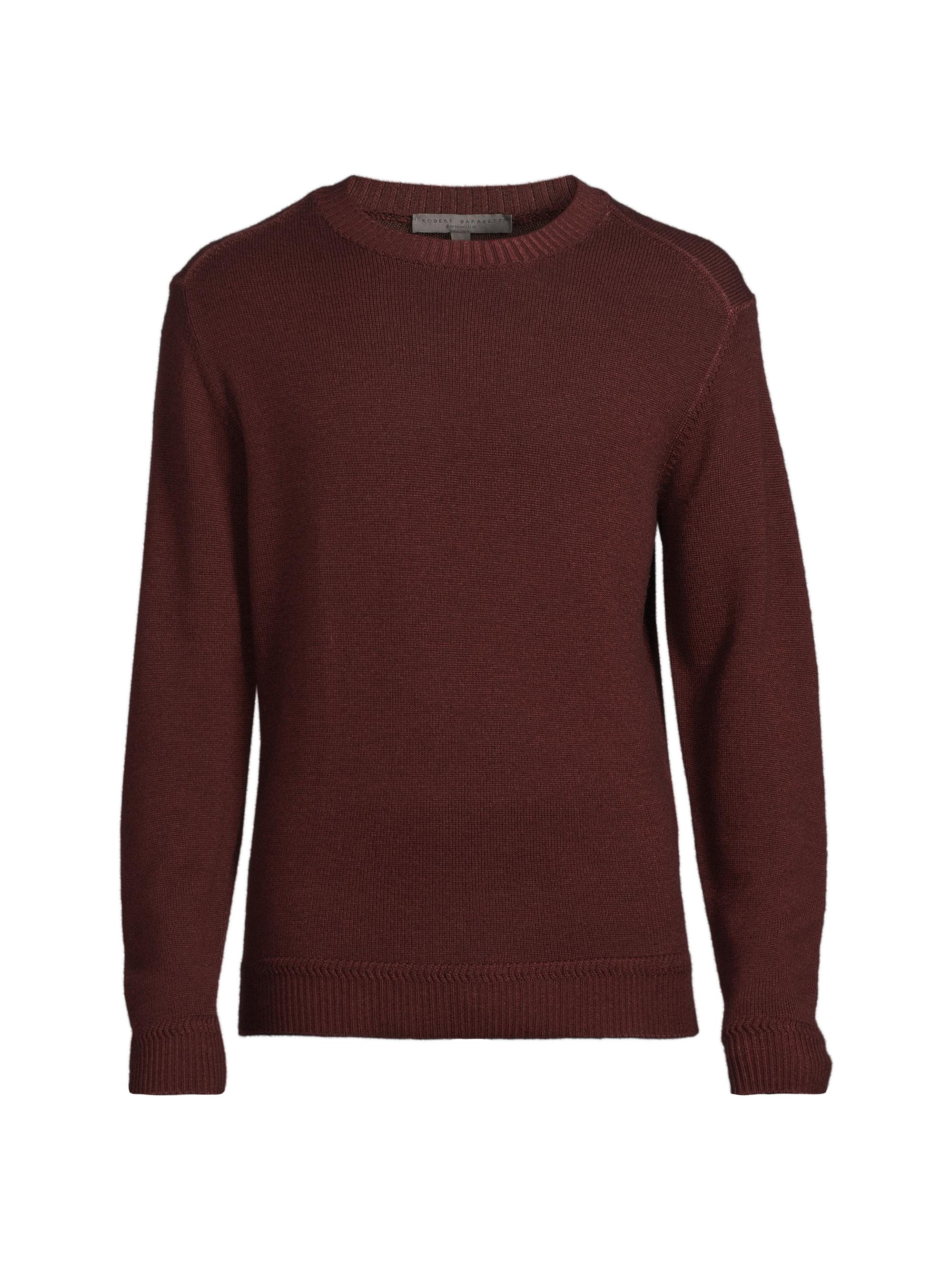 Robert Barakett Men's Bertona Crewneck Sweater - Bordeaux | Thumbnail 7