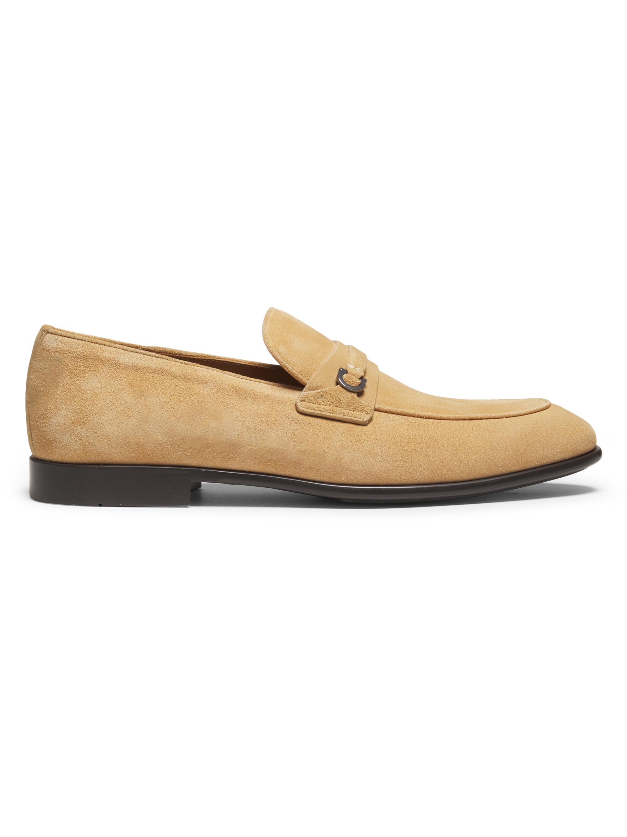Ferragamo＊CALF SUEDE FERRAGAMO Desio Suede Leather Moccasins | Saks Fifth Avenue