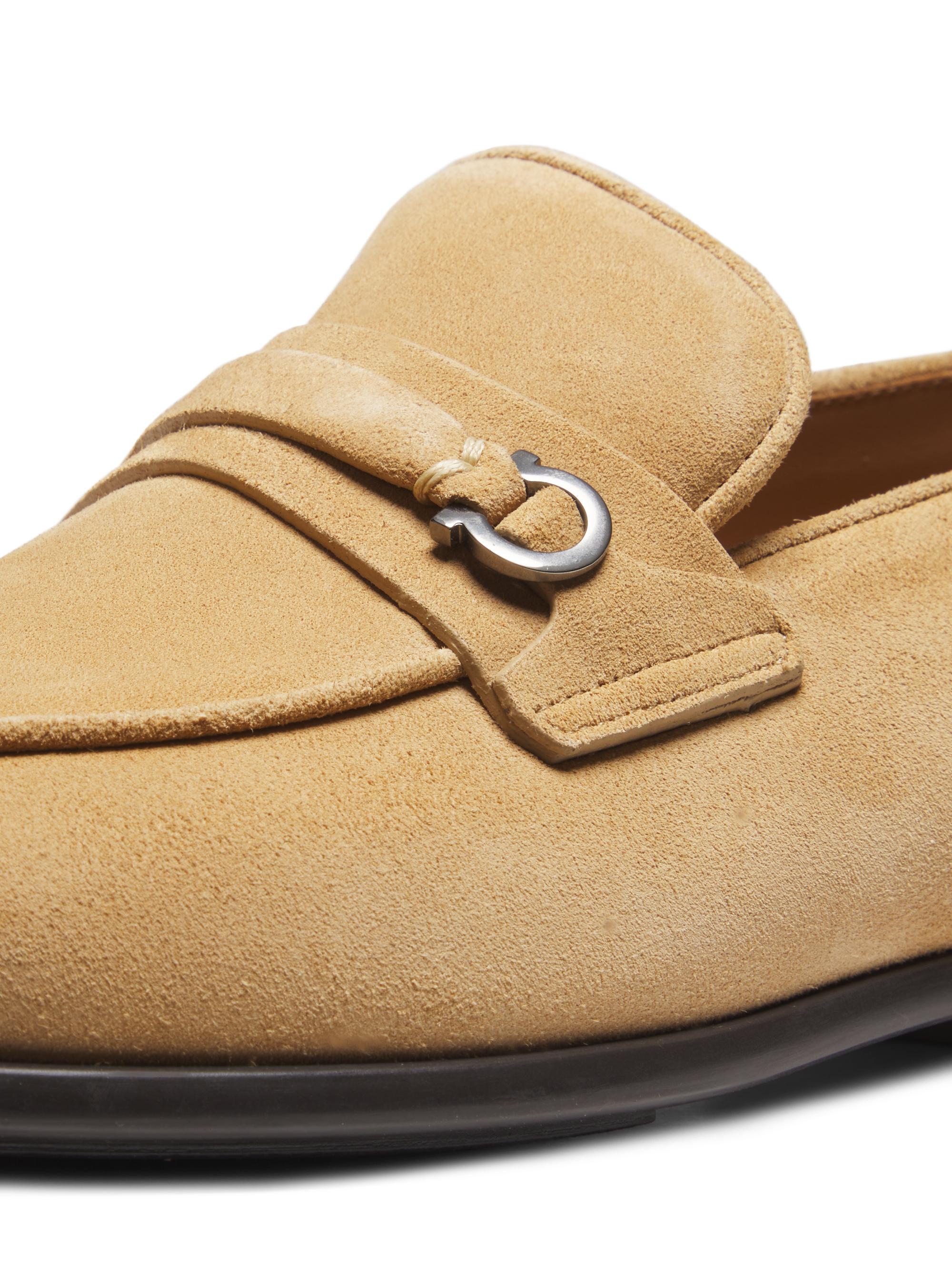 FERRAGAMO Desio Suede Leather Moccasins | Saks Fifth Avenue display picture 2