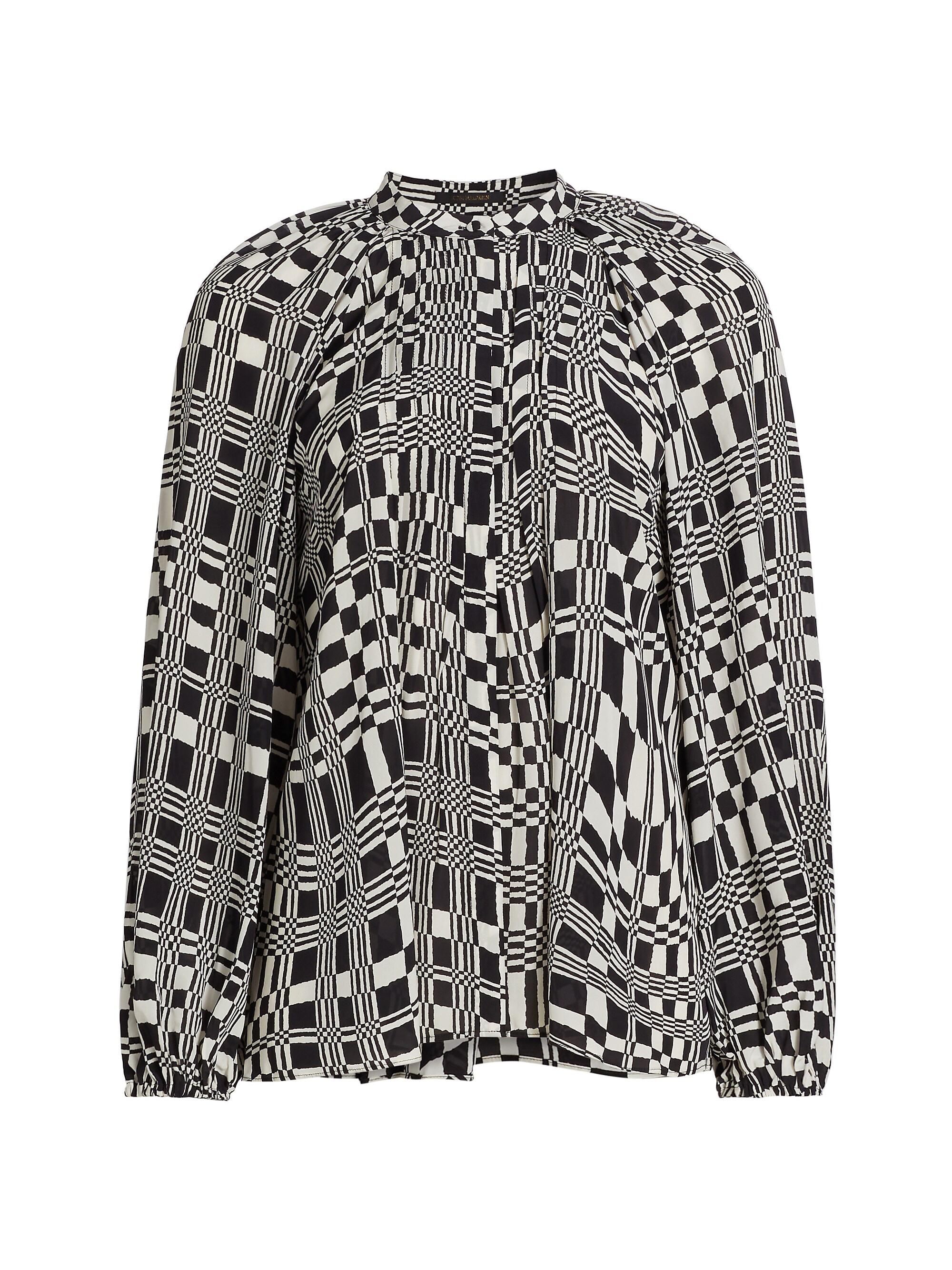 Kobi Halperin Women's Elia Check Long-Sleeve Blouse - Opal Multi