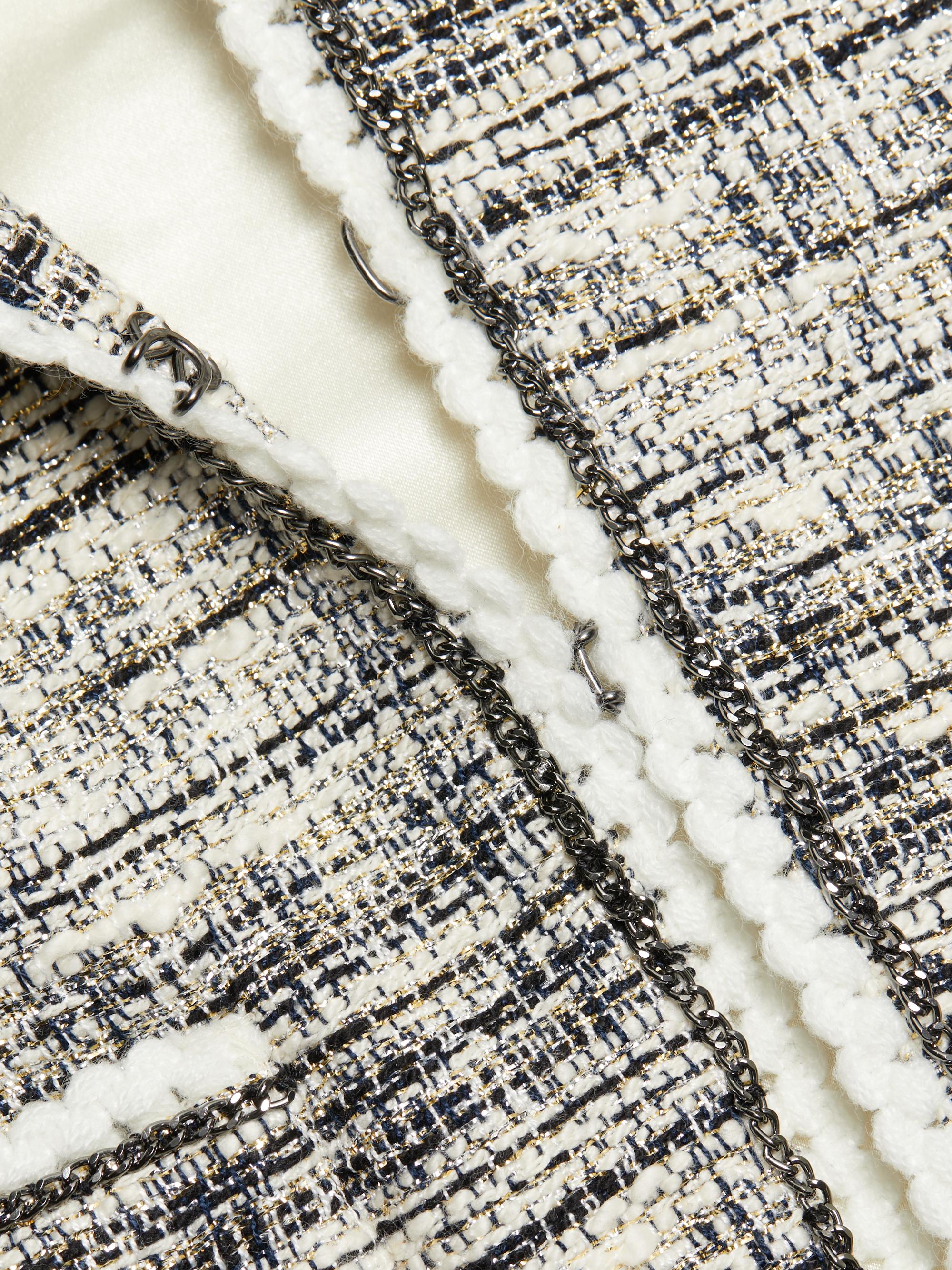 cochan♡Lumignon tweed fringe jacket 白 cochan♡Lumignon tweed fringe jacket 白 cochan♡Lumignon tweed