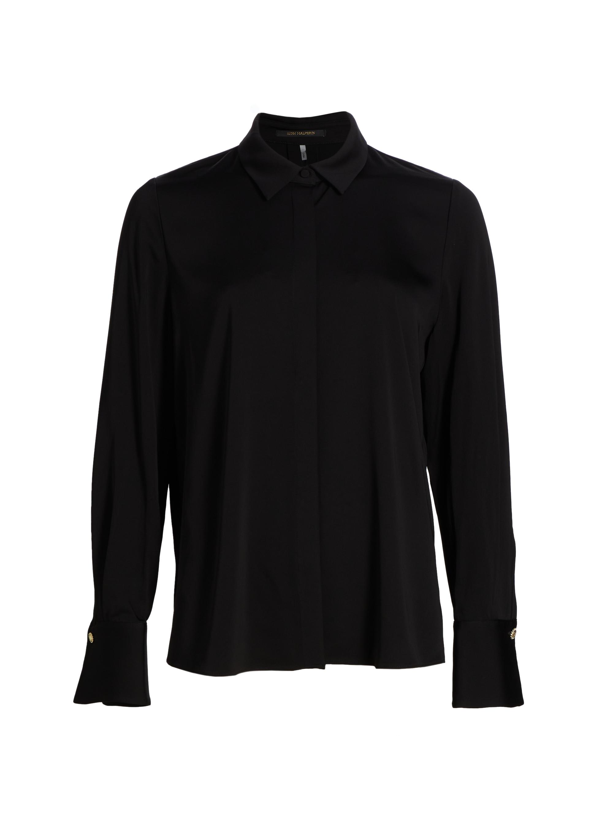 Kobi Halperin Larissa Collared Silk-Blend Blouse | Saks Fifth Avenue
