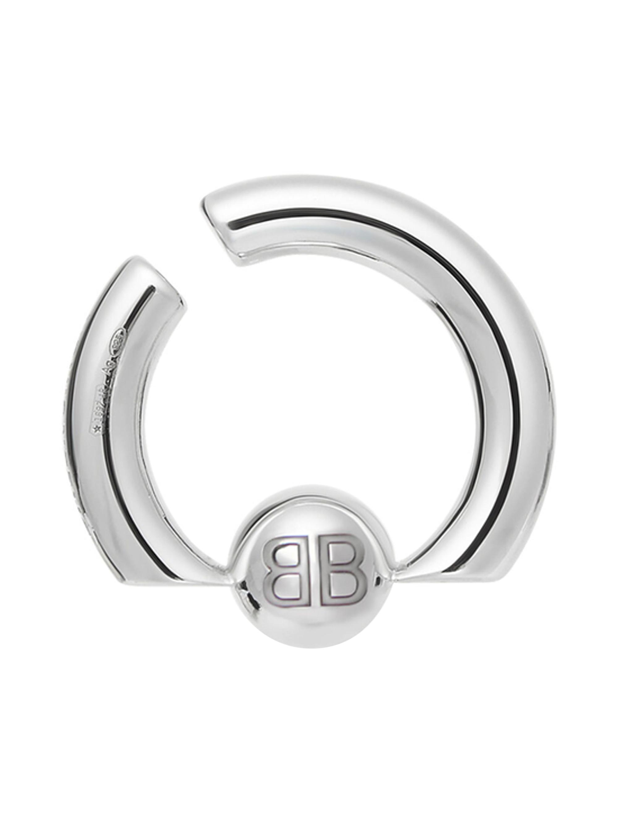 Balenciaga Women's Cut Ear Cuff - Silver