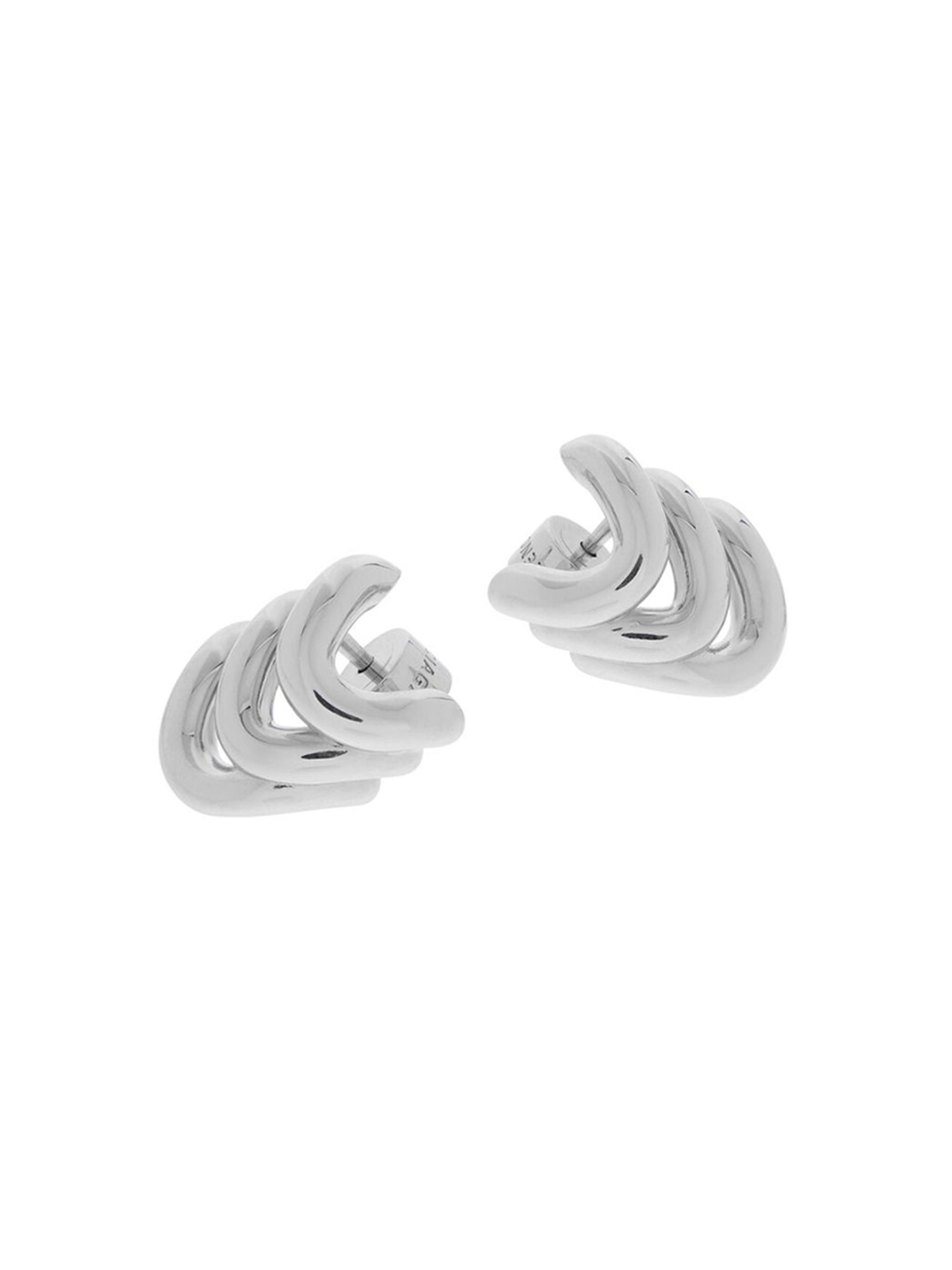 Balenciaga Women's Loop Trio Earrings - Silver
