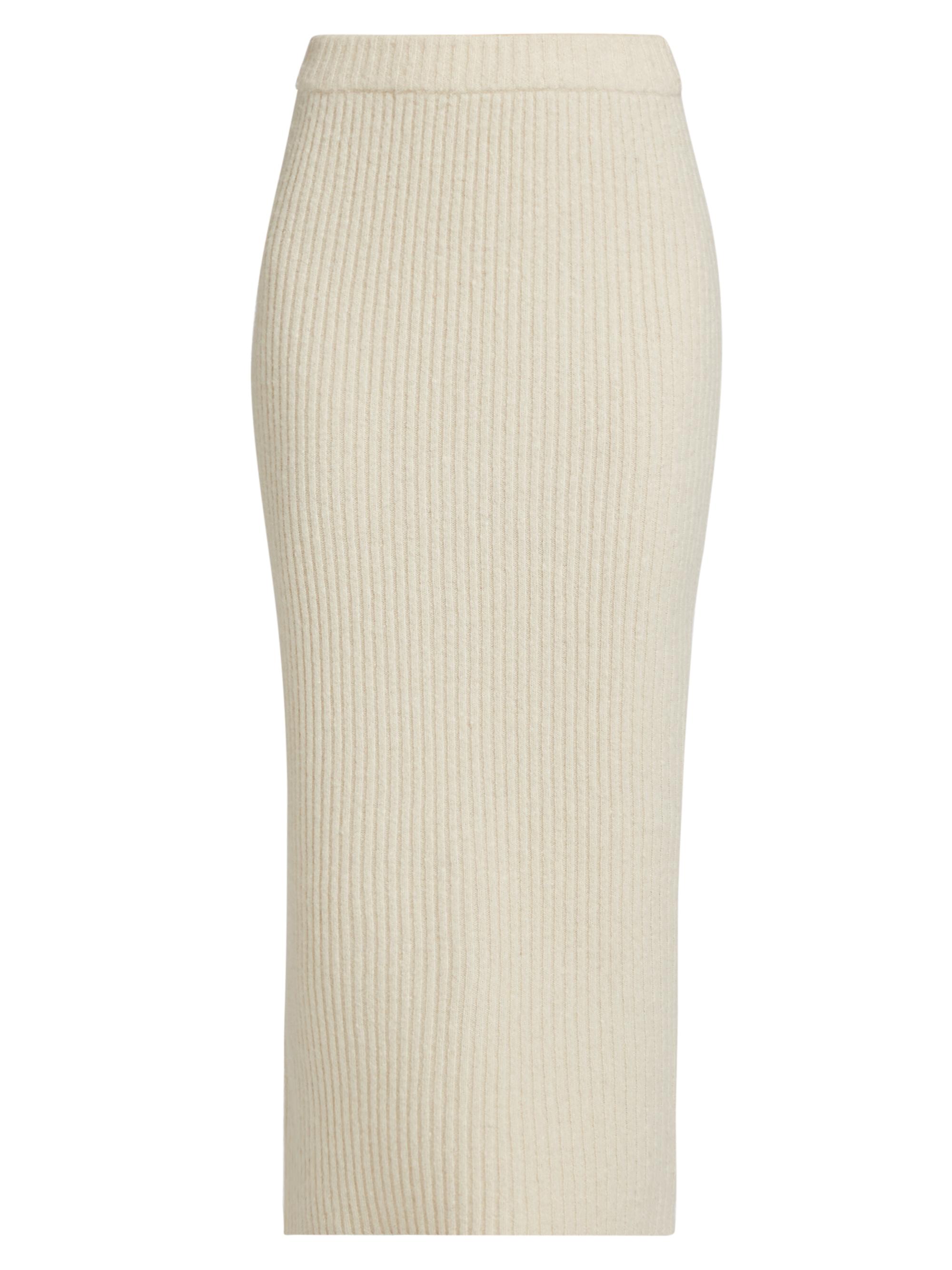 Co Women's Rib-Knit Wool-Cashmere Maxi Skirt -