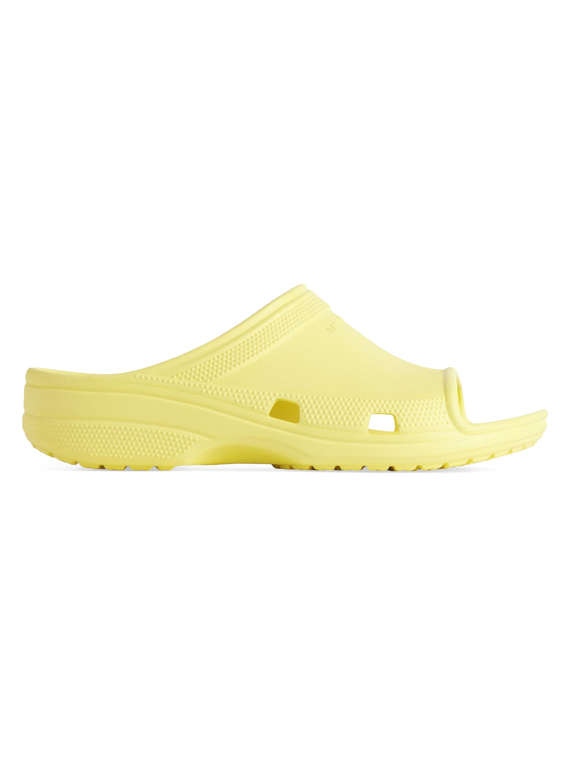 Balenciaga Men's Crocs Slide Sandals - Yellow