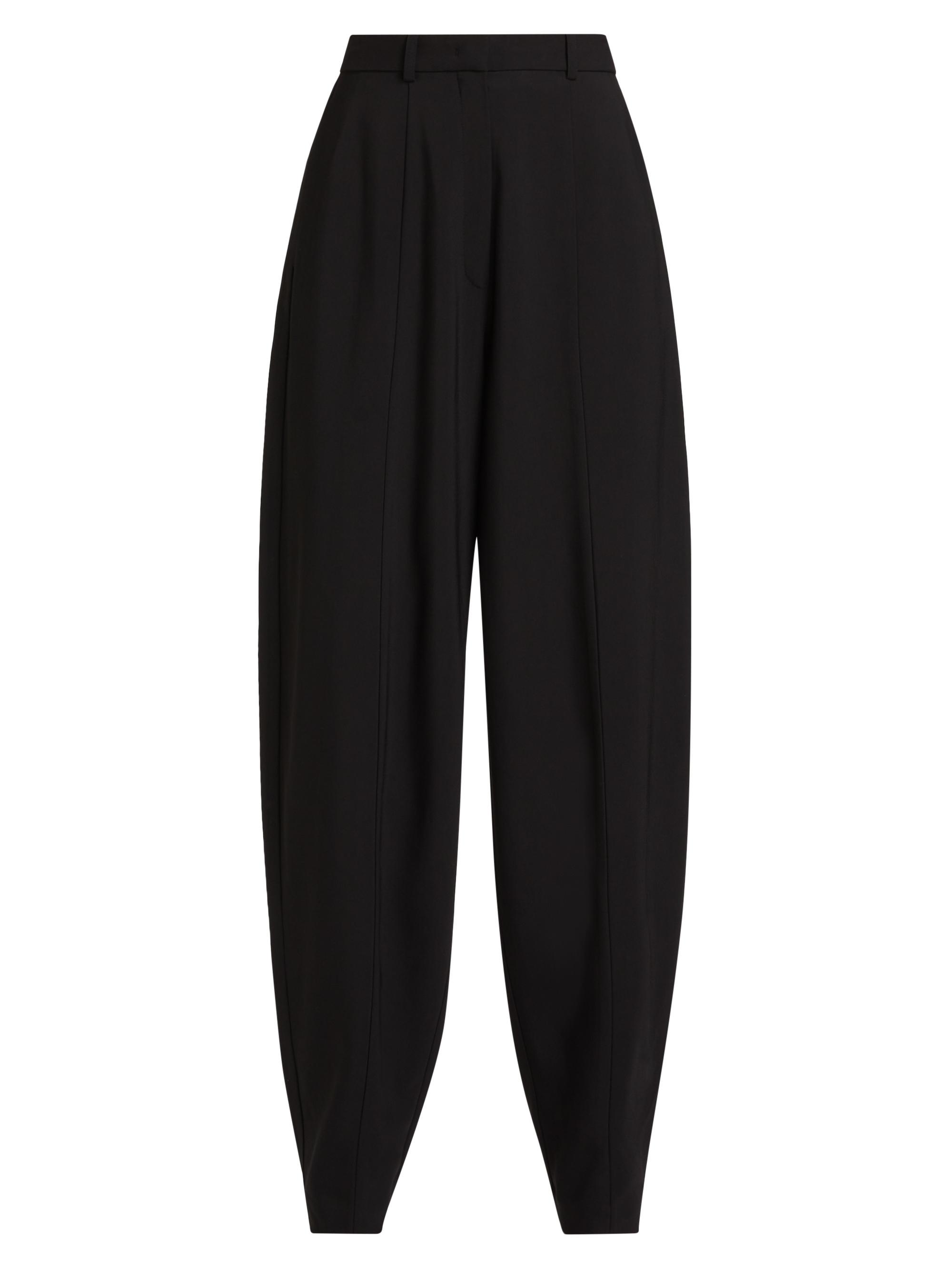 Co Women's Pleated Tapered-Leg Pants - Black