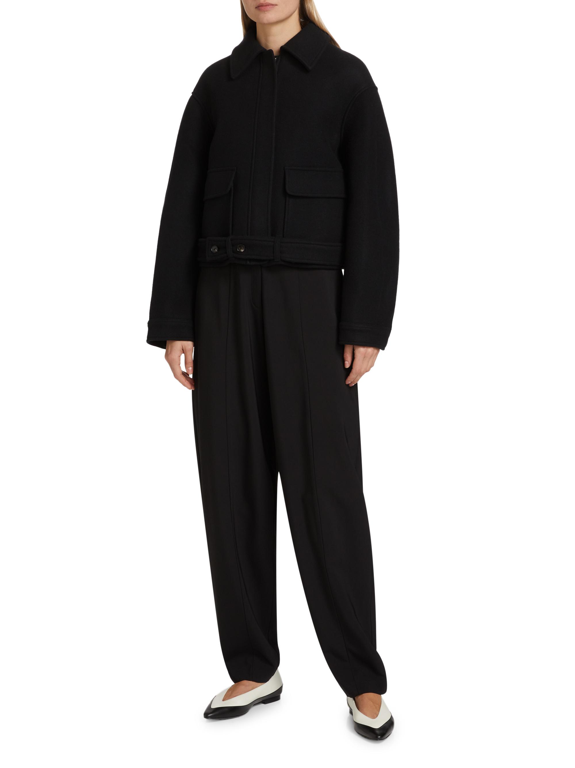 Co Virgin Wool Crop Jacket | Saks Fifth Avenue