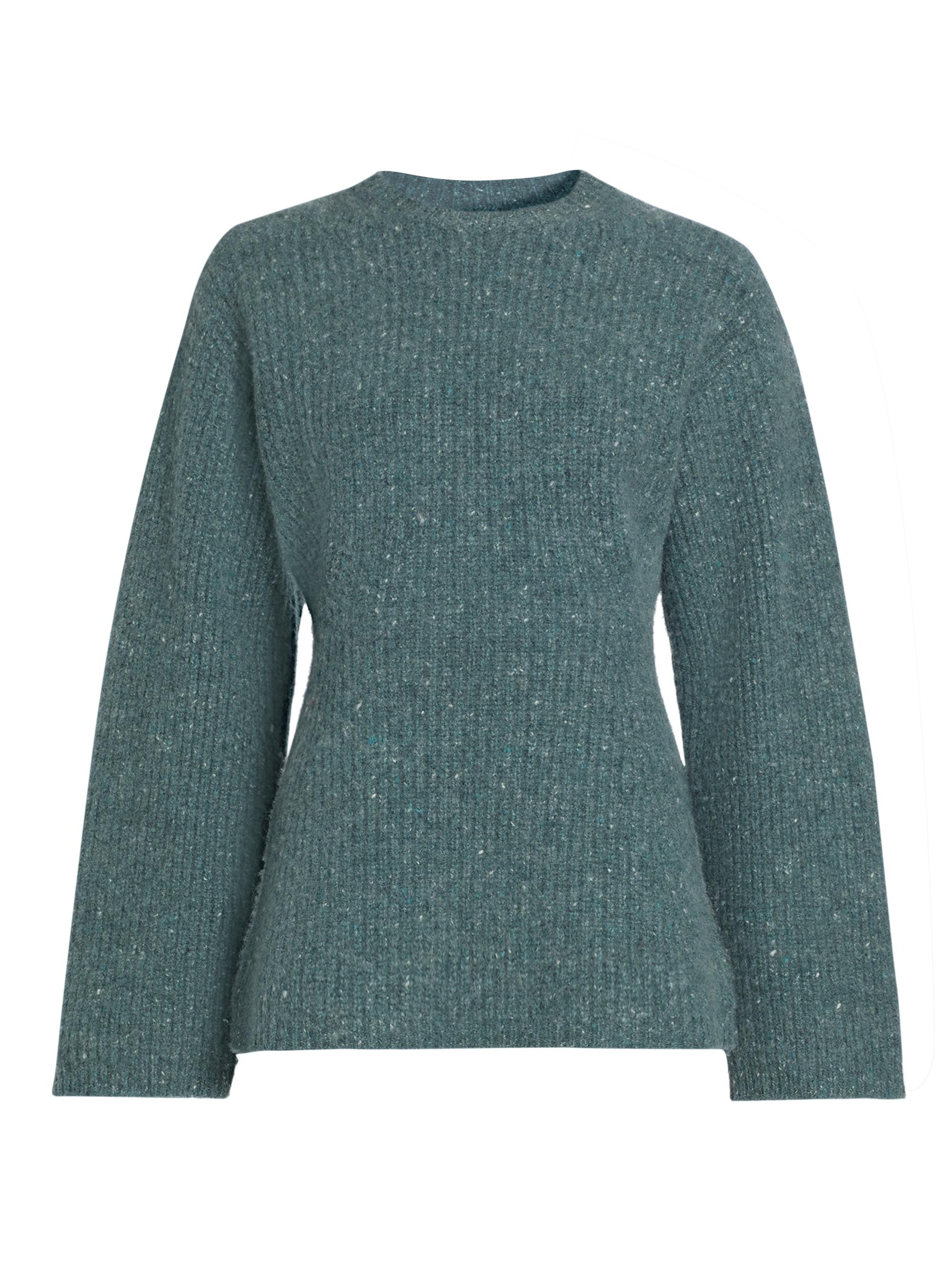 Co Women's Wool & Cashmere-Blend Crewneck Sweater - Blue Melange