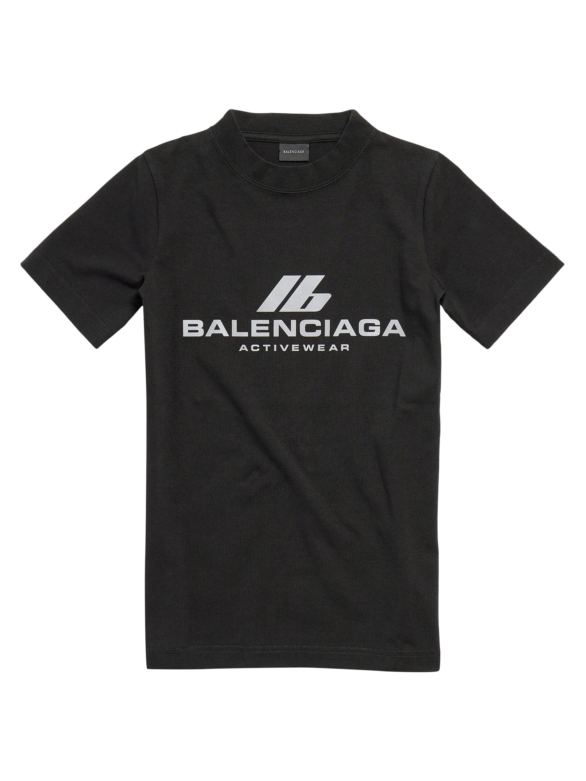 Balenciaga Women's Activewear T-Shirt Fitted - Black
