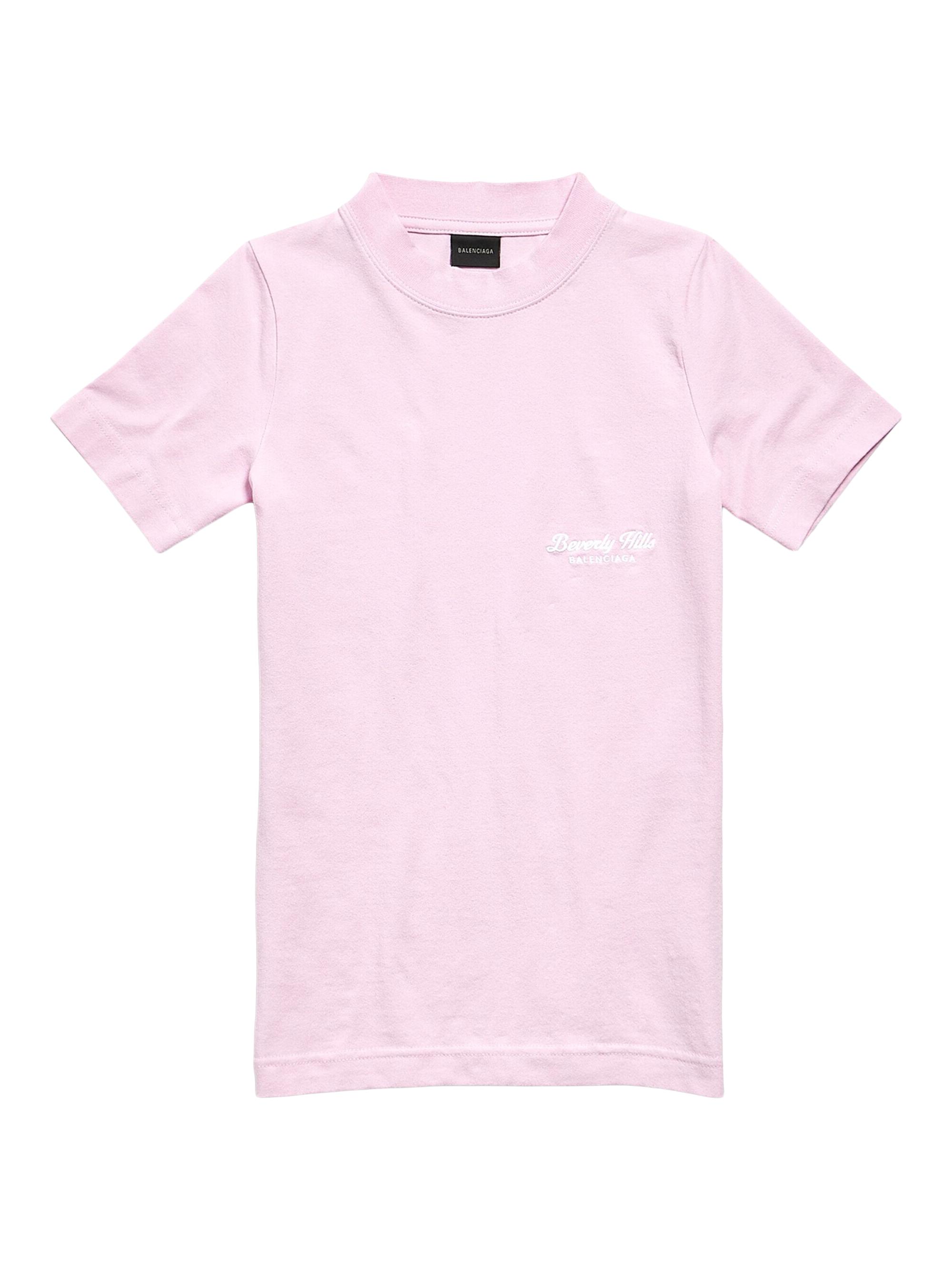 BALENCIAGA ロゴ Beverly Hills コットン Tシャツ 人気 0400021573350_LIGHTPINK?wid=