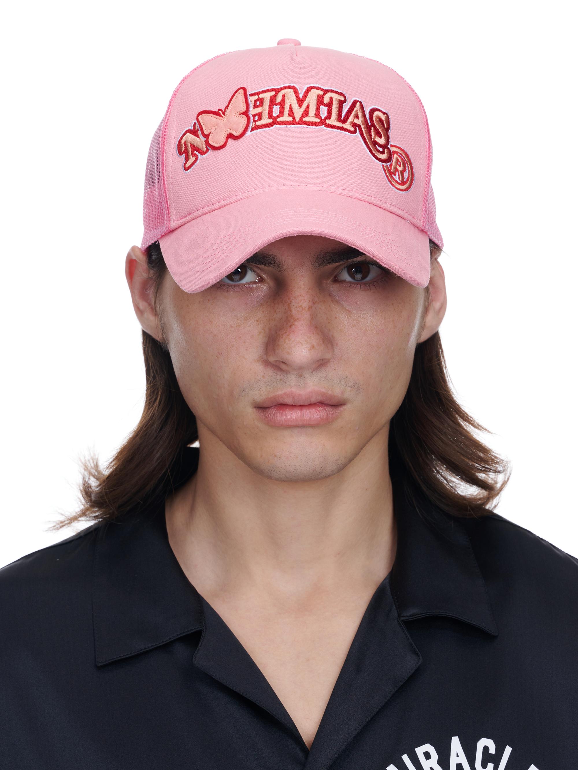 Nahmias Men's Butterfly Arch Logo Trucker Hat - Pink