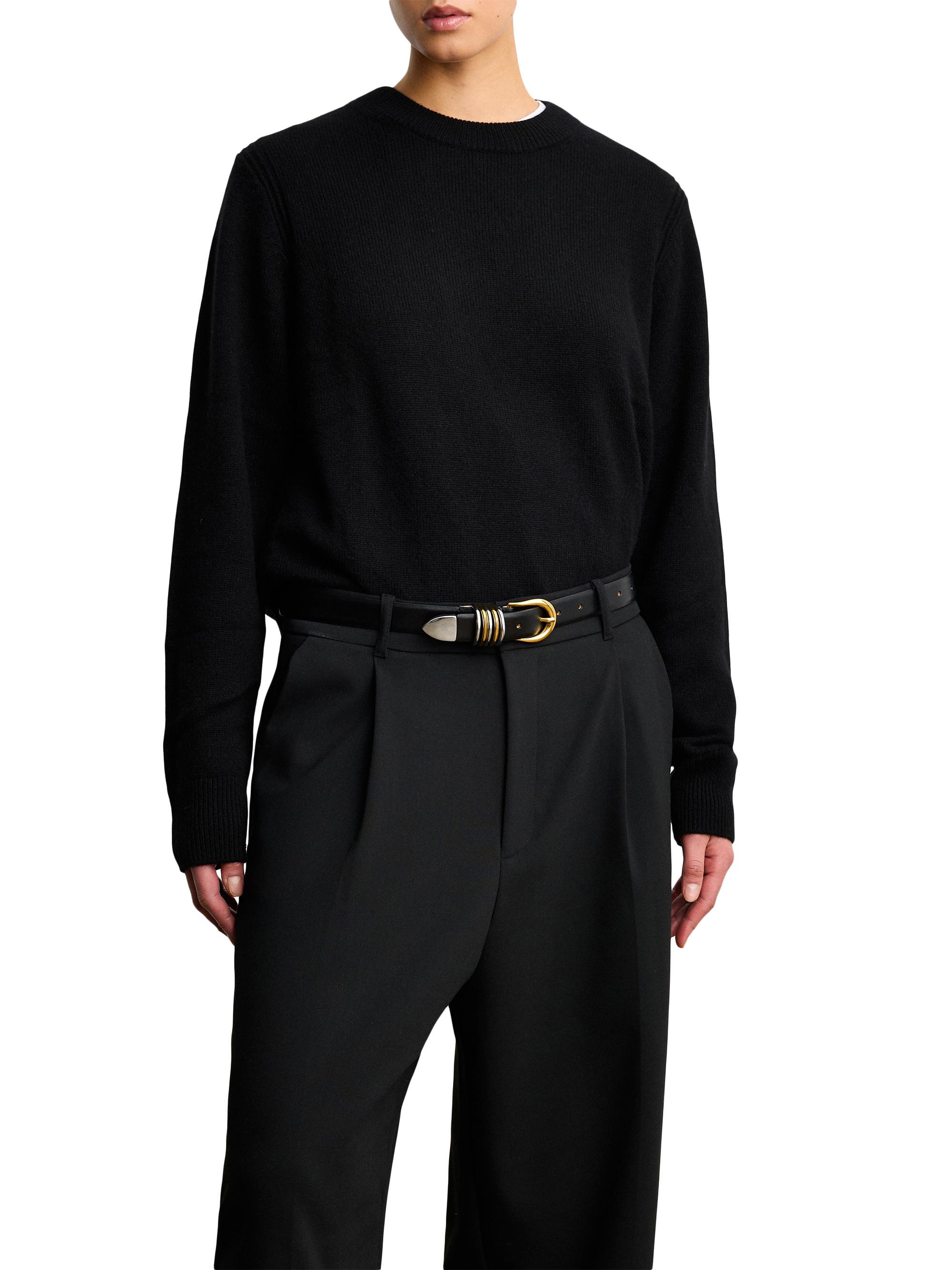 Hollyhock Mixed Metal Leather Belt