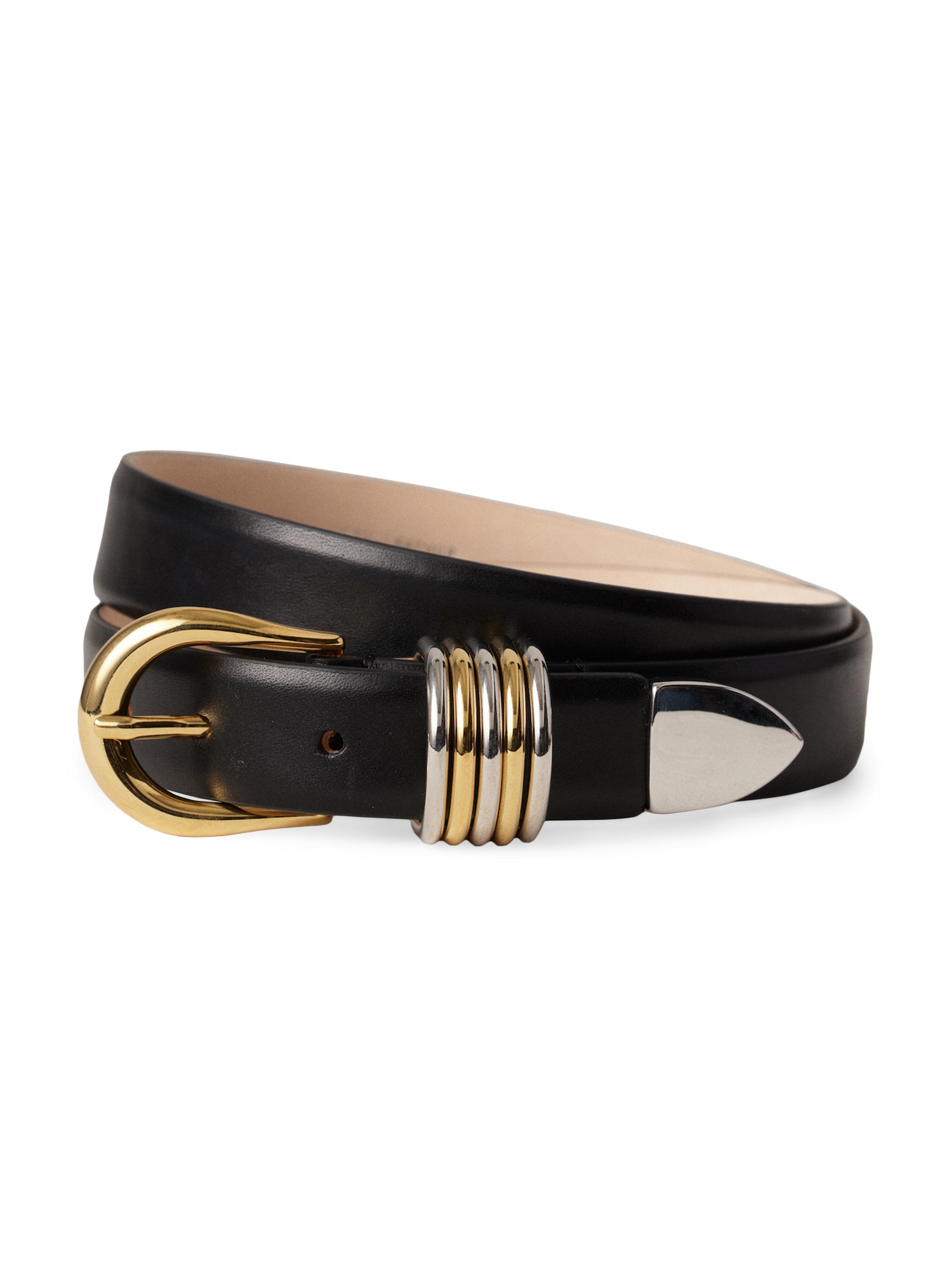 Déhanche Hollyhock Mixed Metal Leather Belt | Saks Fifth Avenue