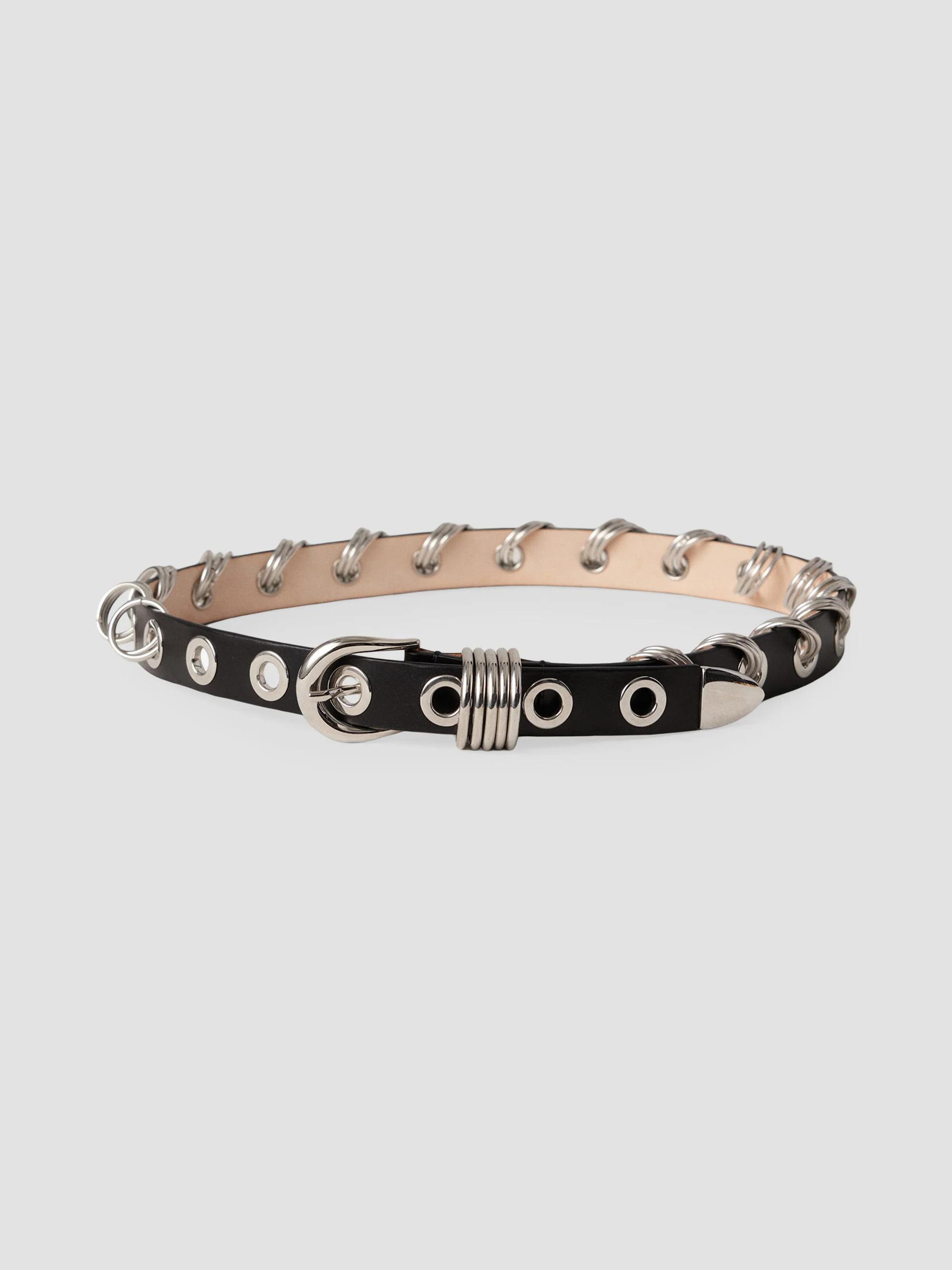 DEHANCHE - REVENGE GROMMET RIVOT & RINGS BELT Dehanche Revenge Grommet Rivet & Rings Leather Belt  main image 3