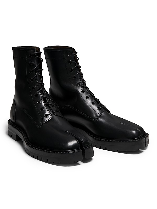 Shop Maison Margiela TABI COUNTY COMBAT HIGH TOP | Saks Shop Maison Margiela TABI COUNTY COMBAT HIGH TOP | Saks