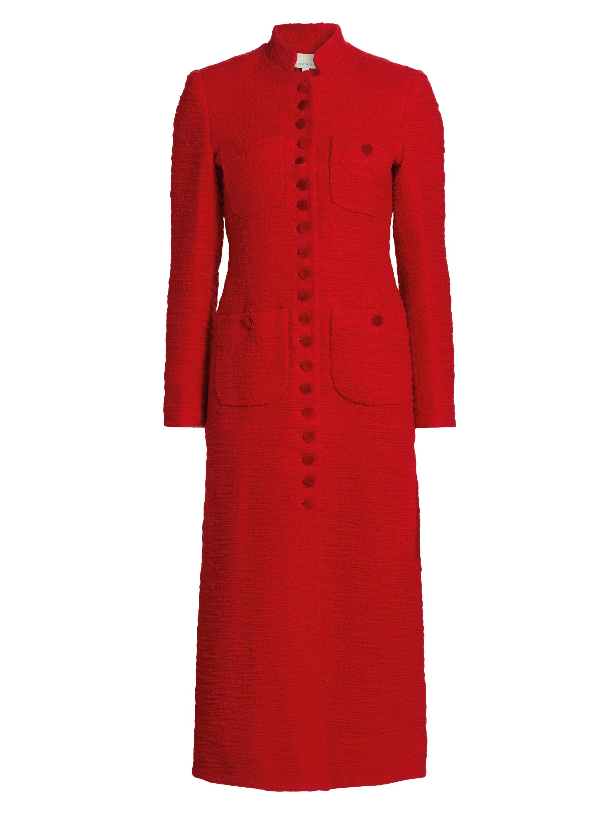 Liberowe Women's Tweed Imperial Coat - Red