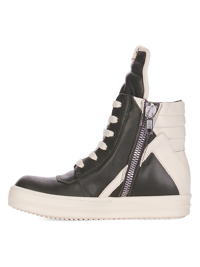 Shop Rick Owens Little Boy's & Boy's Geobasket Leather High Shop Rick Owens Little Boy's & Boy's Geobasket Leather High