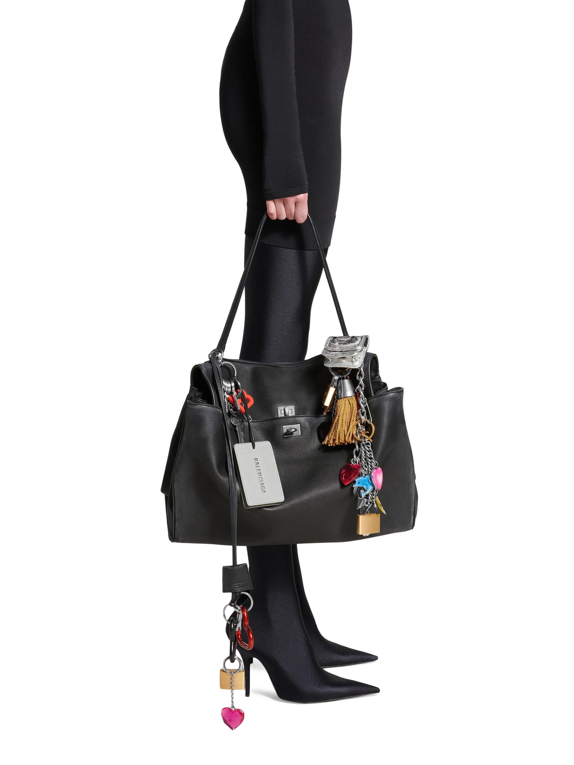 Balenciaga Rodeo Large Handbag Crocodile Embossed | Saks Fifth Avenue