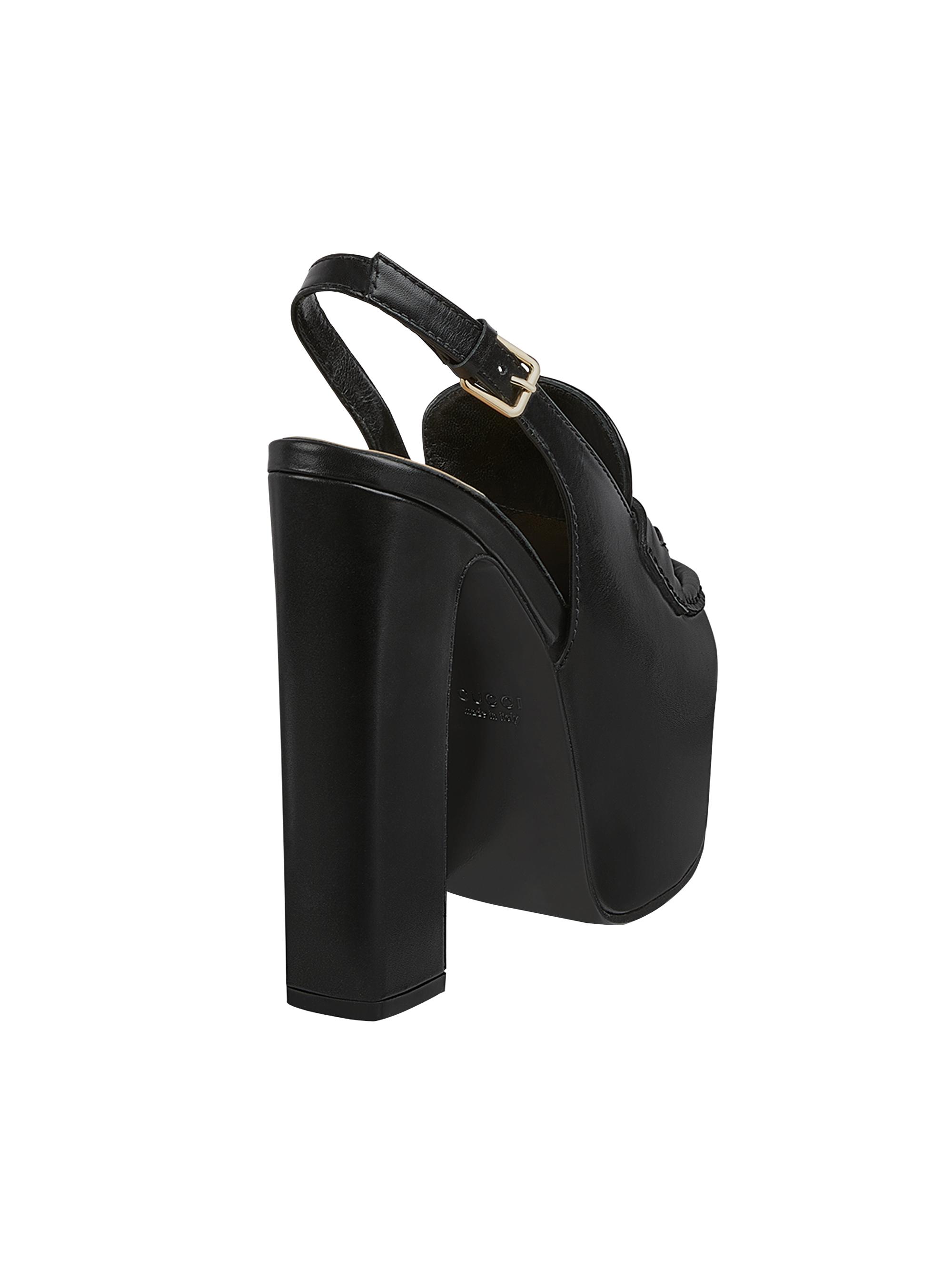 Gucci Horsebit Loafer 145MM Platform Slingback Pumps | Saks Fifth